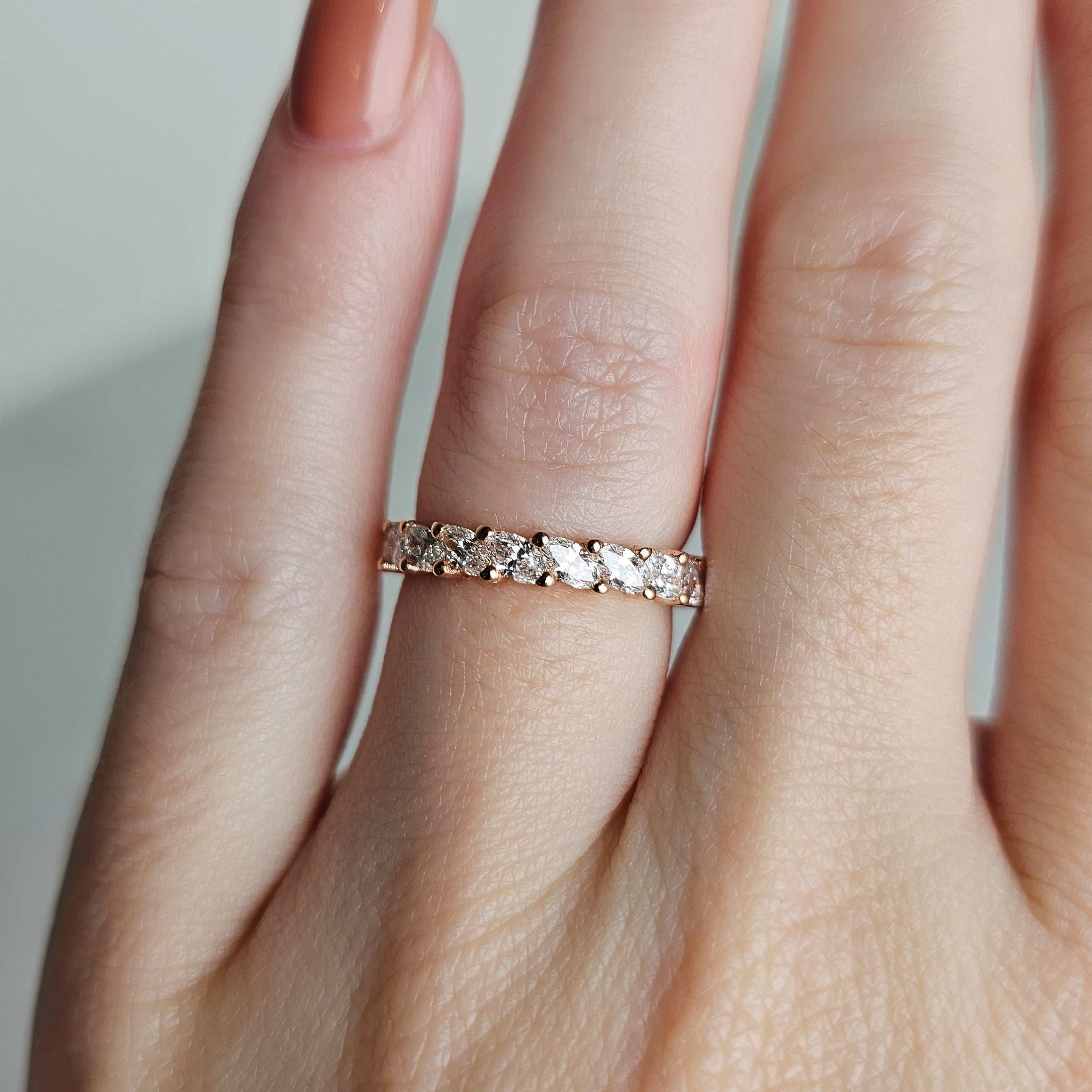 Diamond Eternity Band - Marquise Cut