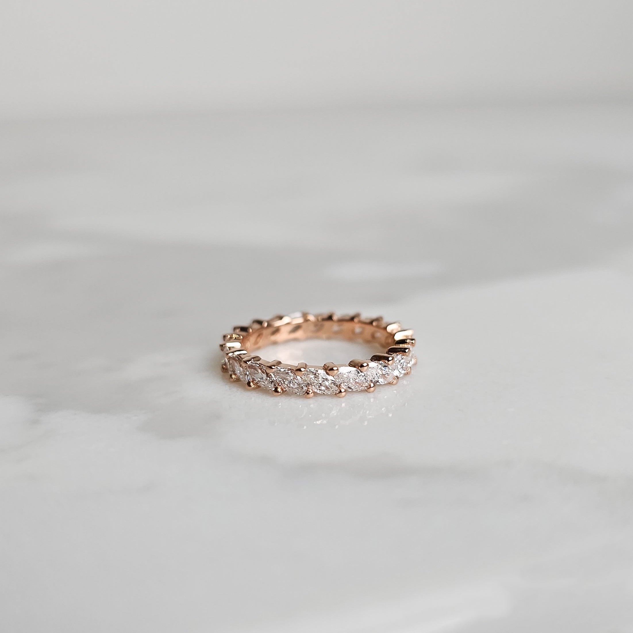 Diamond Eternity Band - Marquise Cut