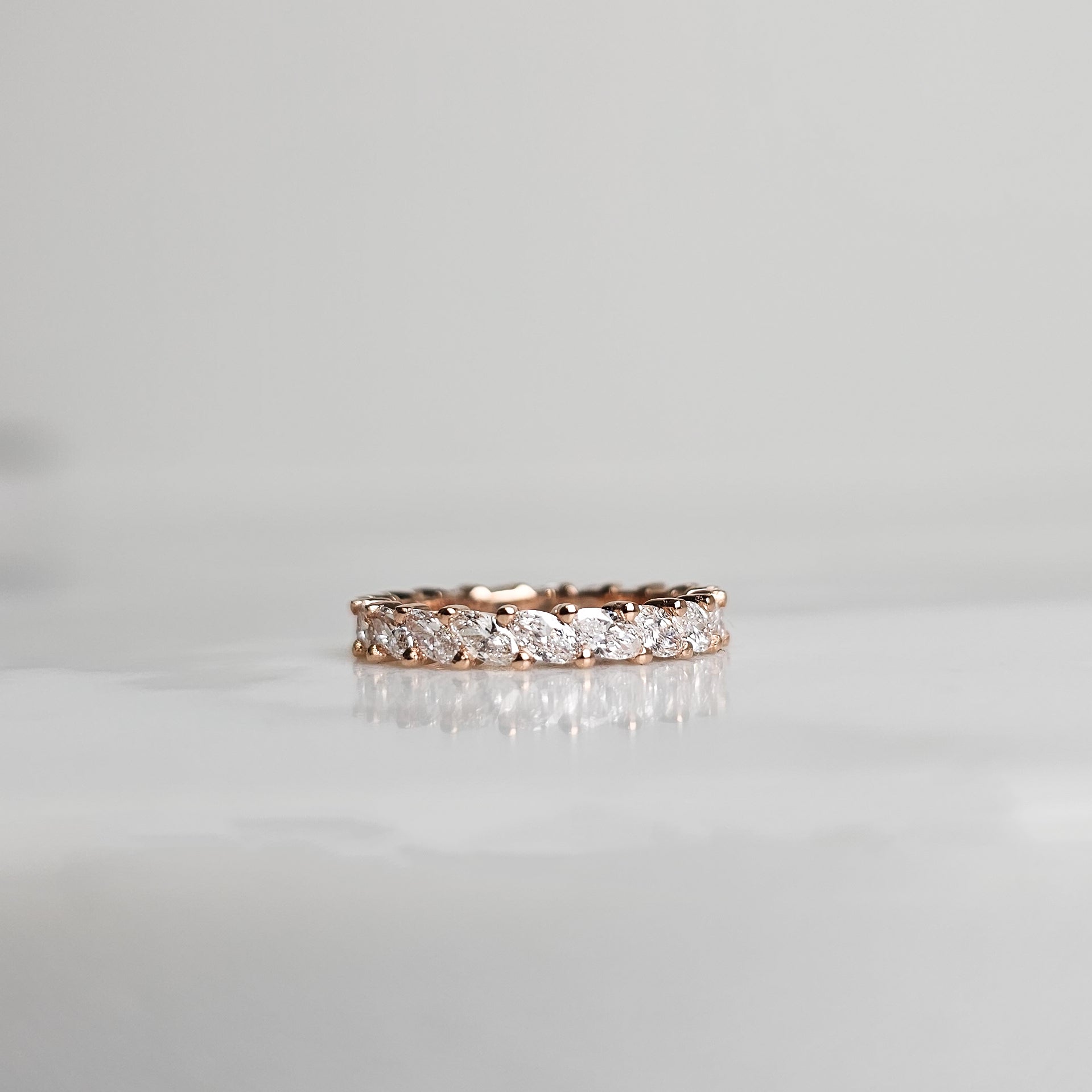 Diamond Eternity Band - Marquise Cut
