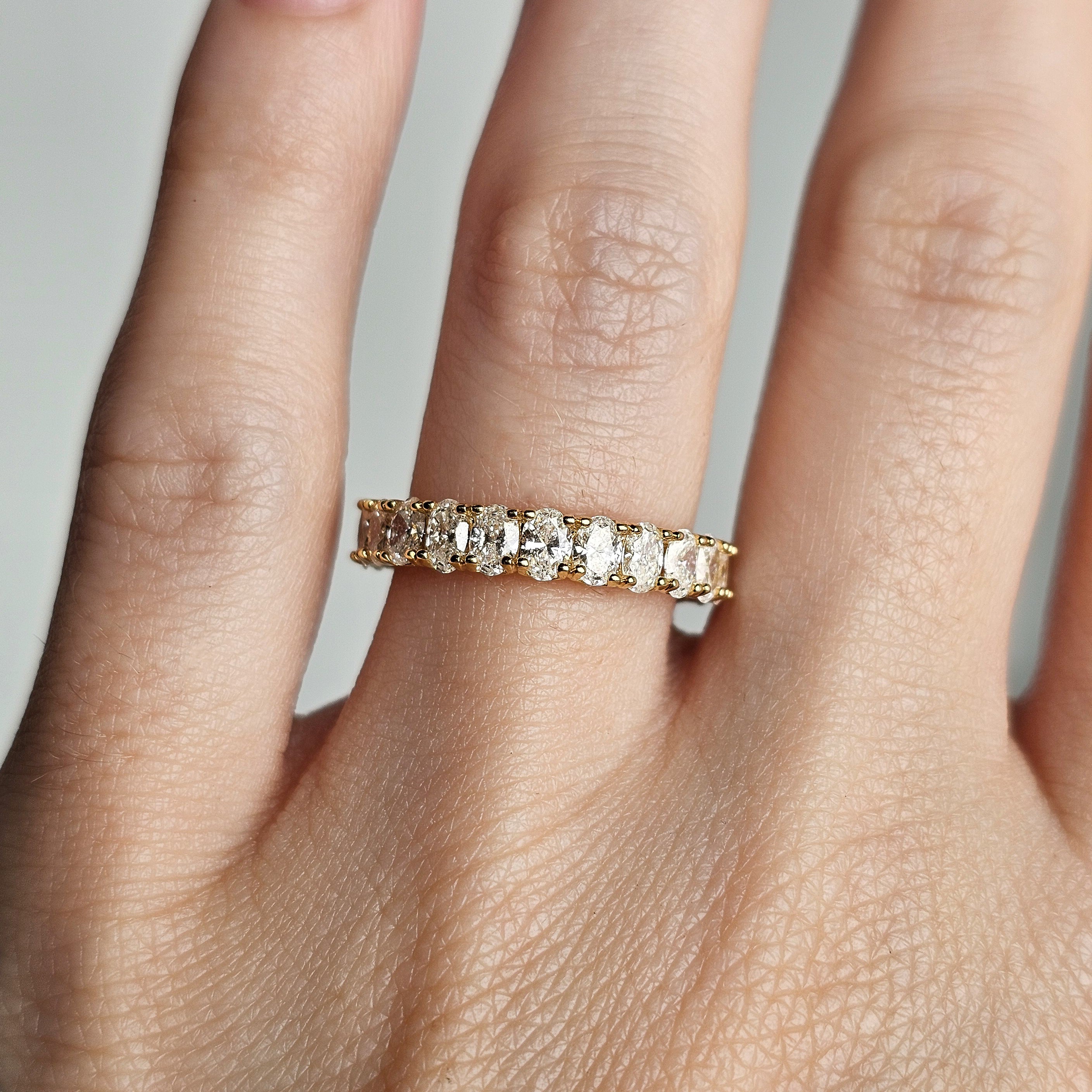 Diamond Eternity Band - Oval Cut