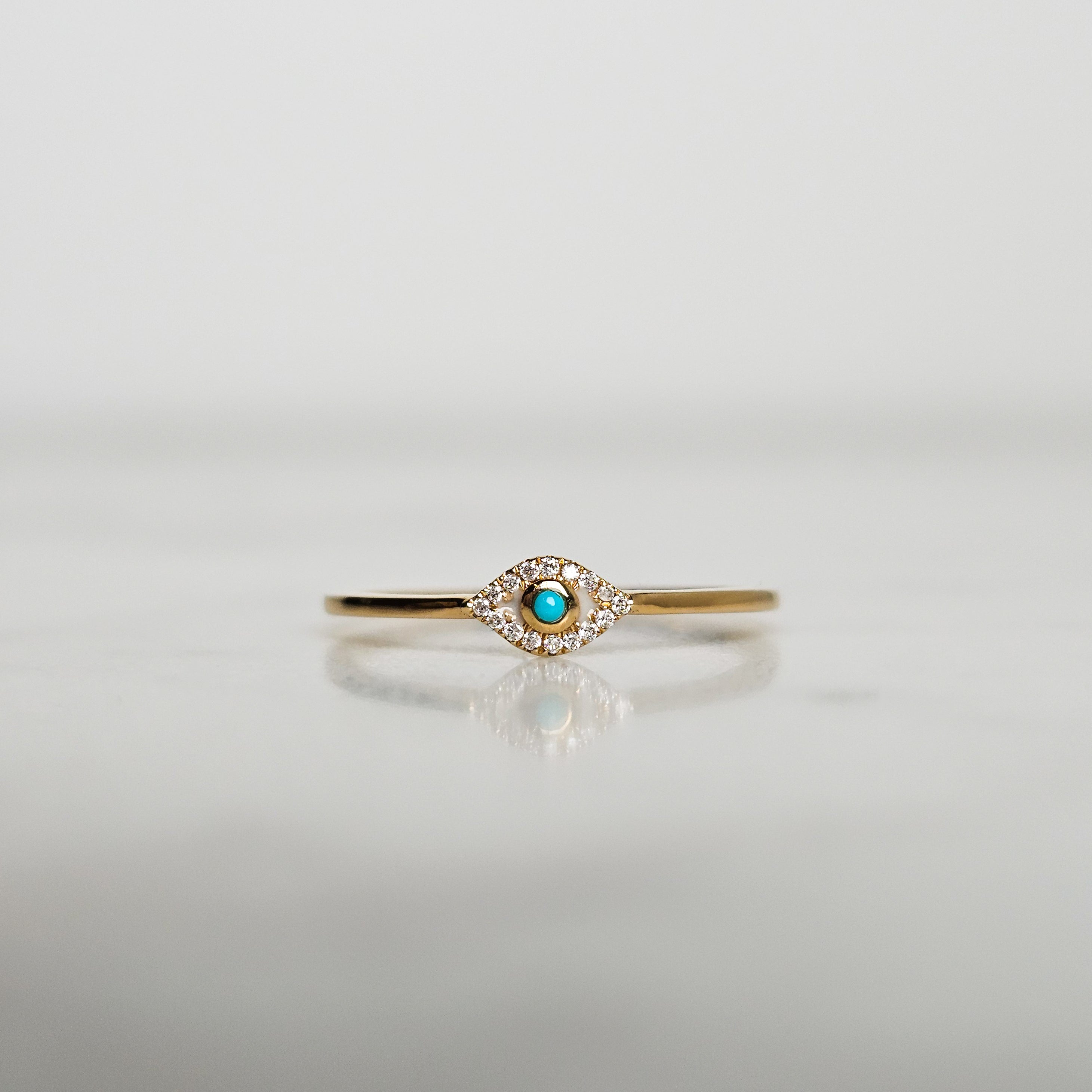 Evil Eye Turquoise Ring