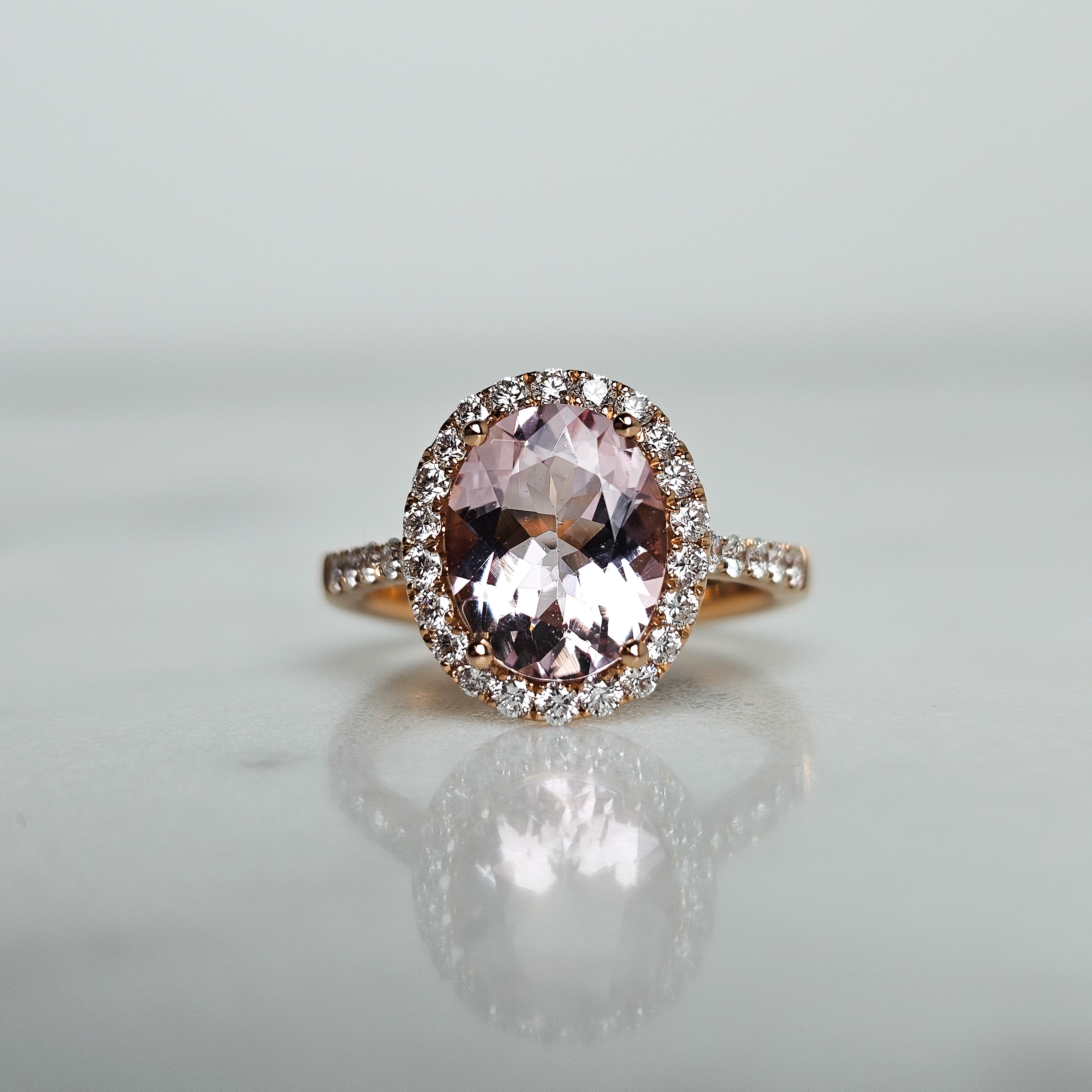 Morganite Halo Ring (Copy)
