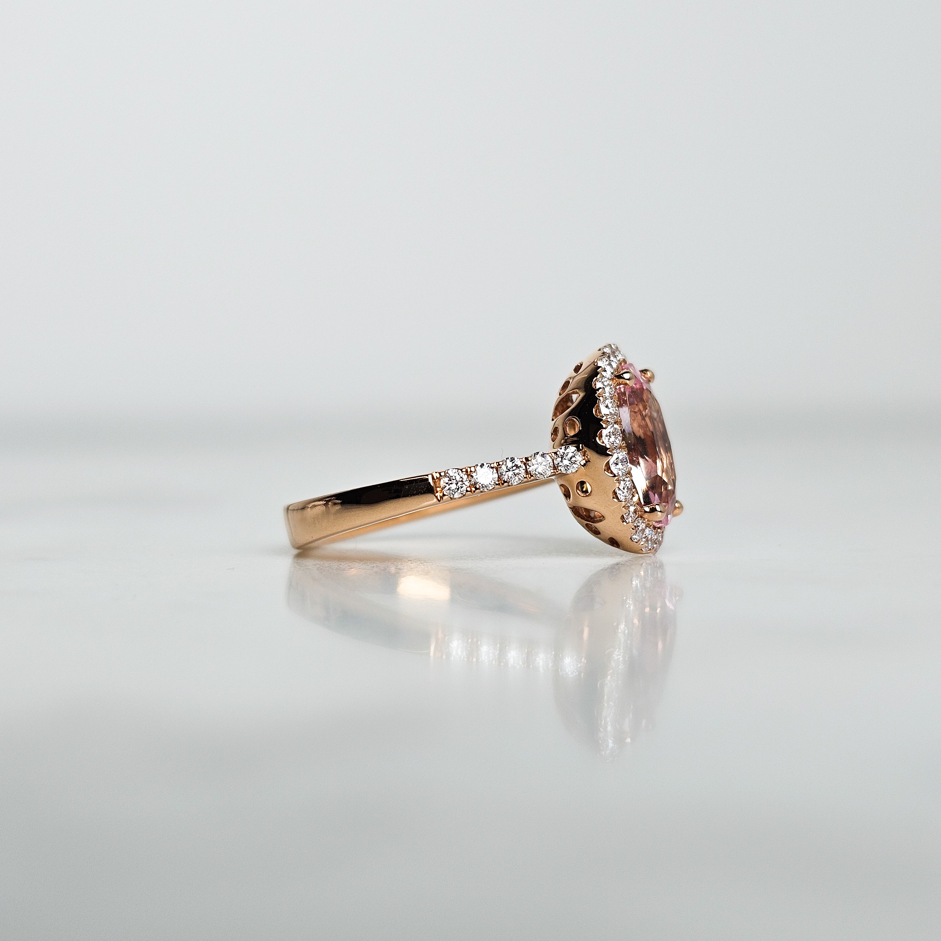 Morganite Halo Ring (Copy)