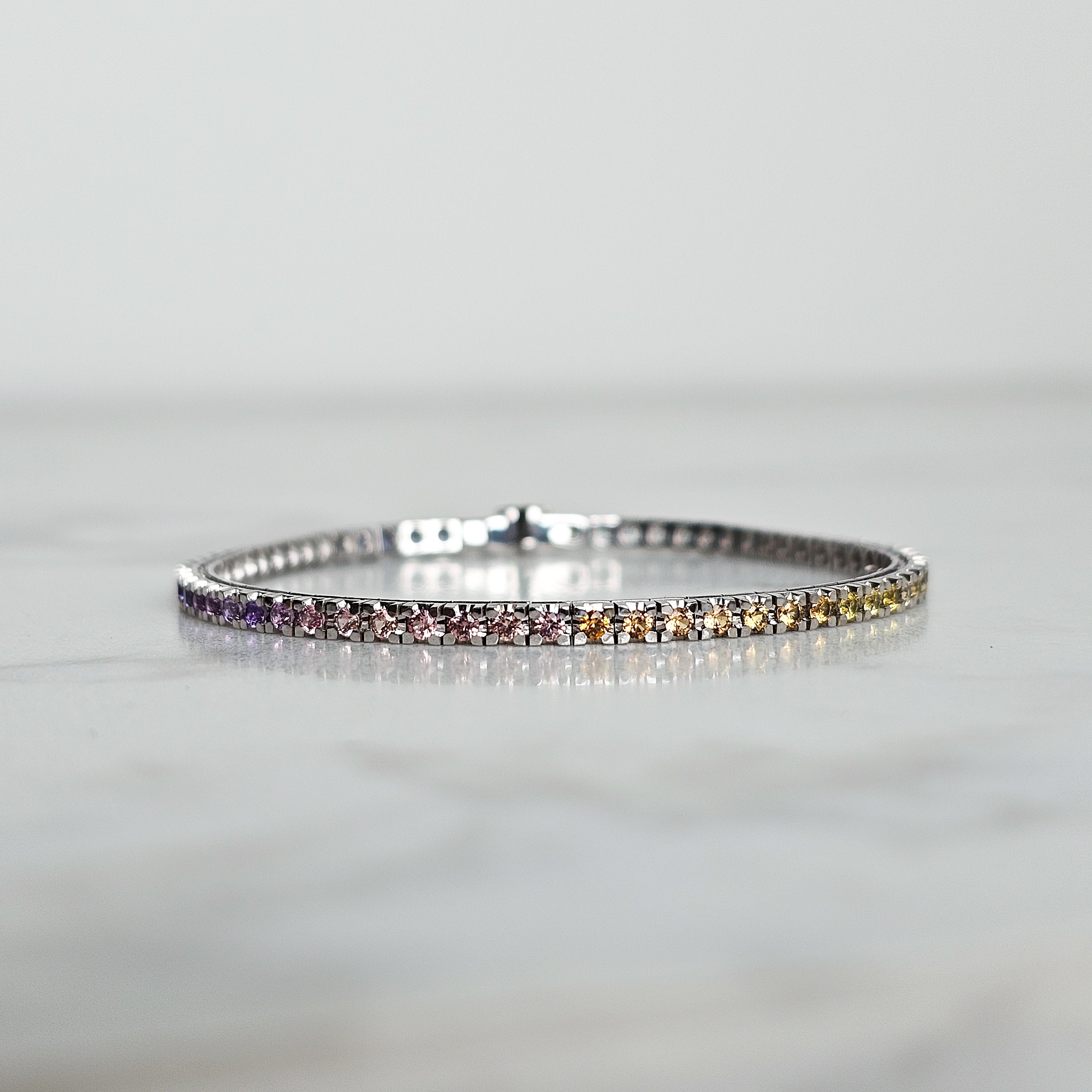 Ombré Sapphire Tennis Bracelet