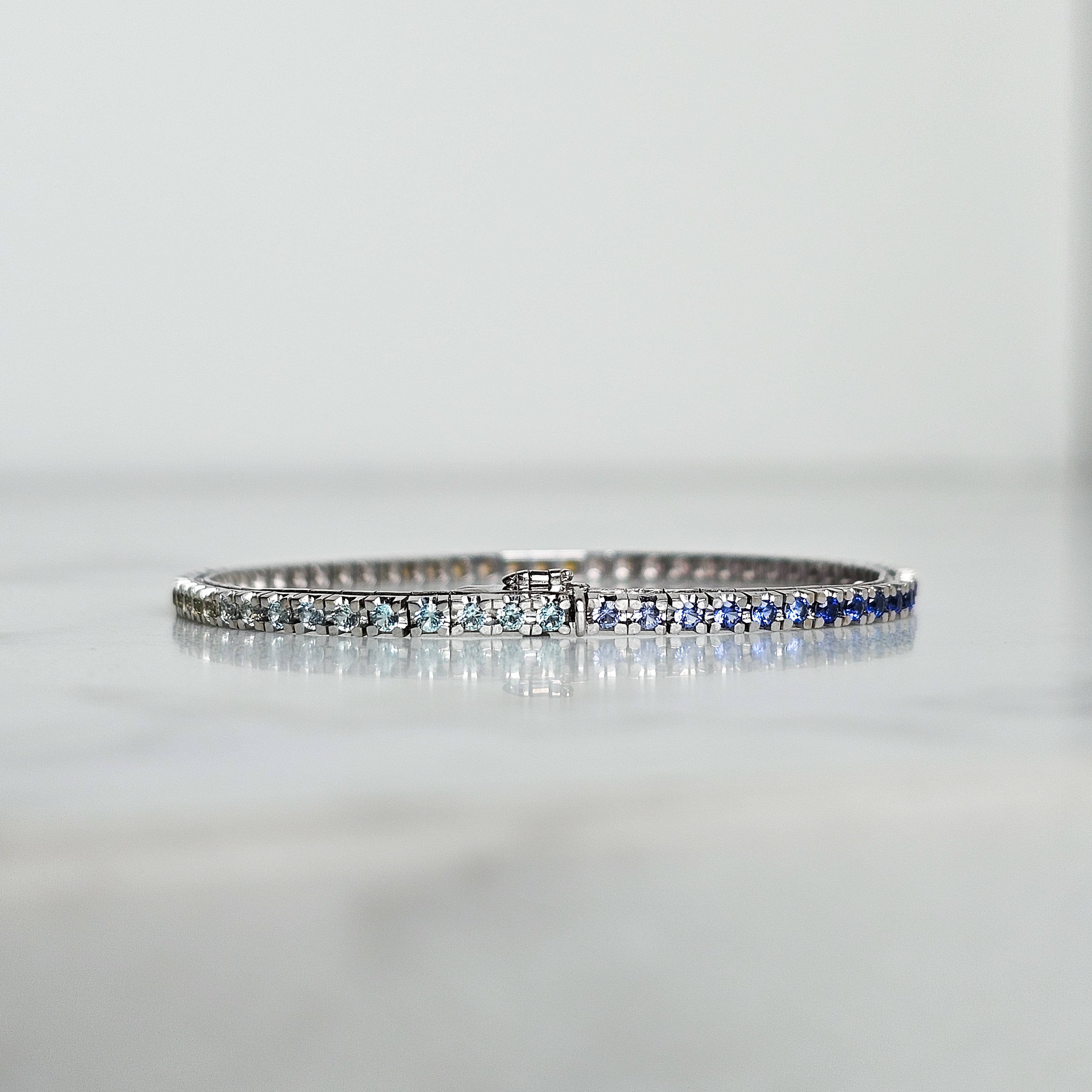 Ombré Sapphire Tennis Bracelet