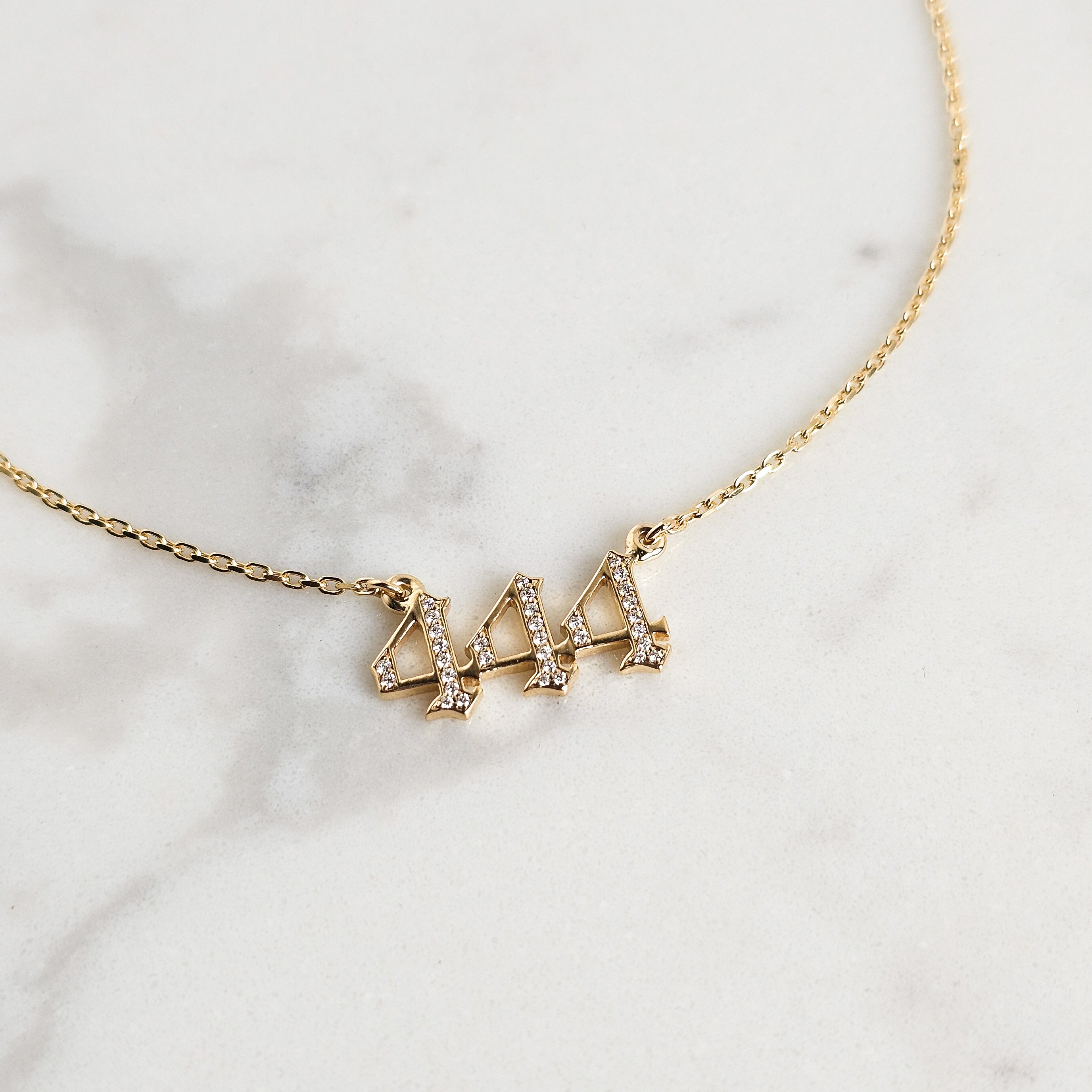Angel Numbers Diamond Necklace