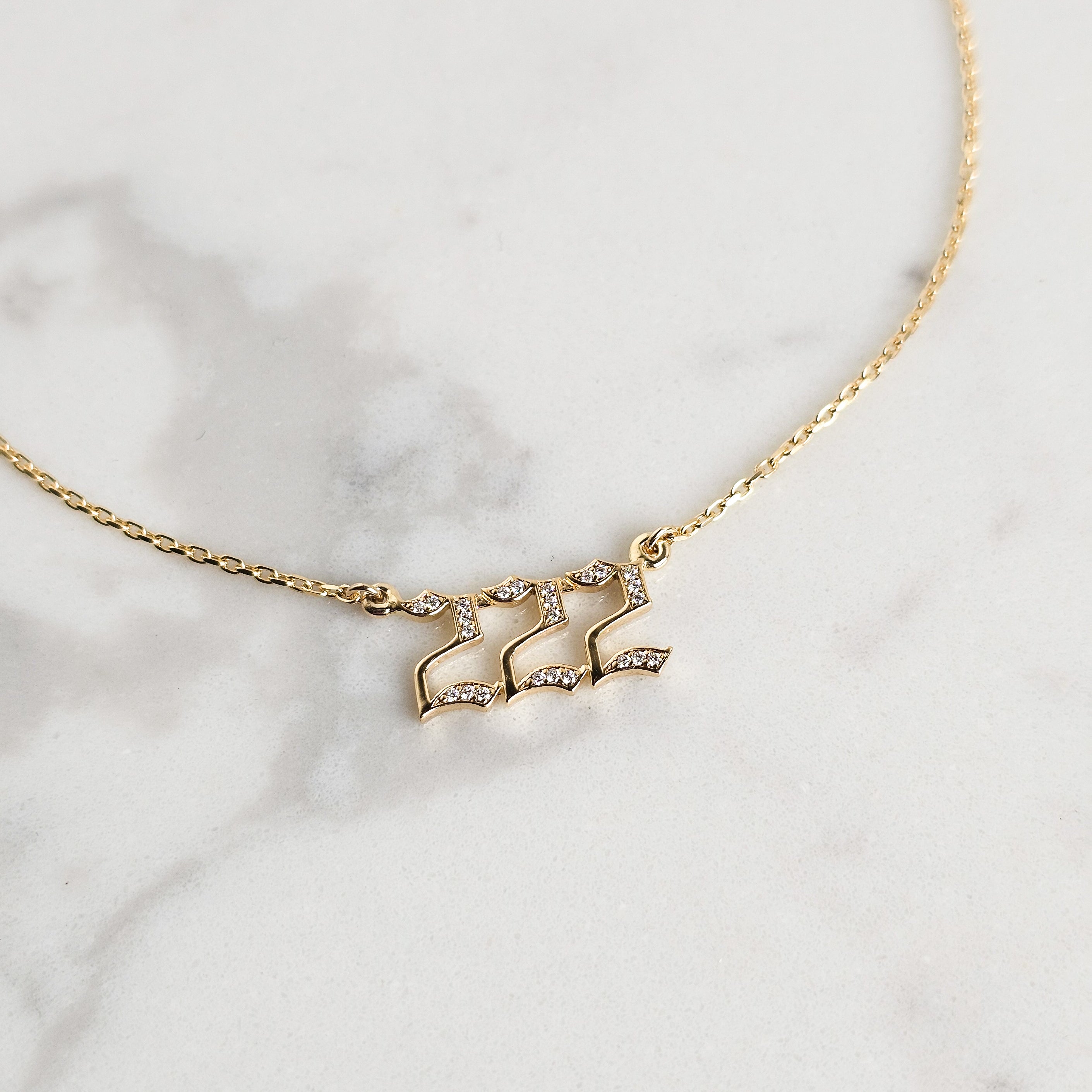 Angel Numbers Diamond Necklace