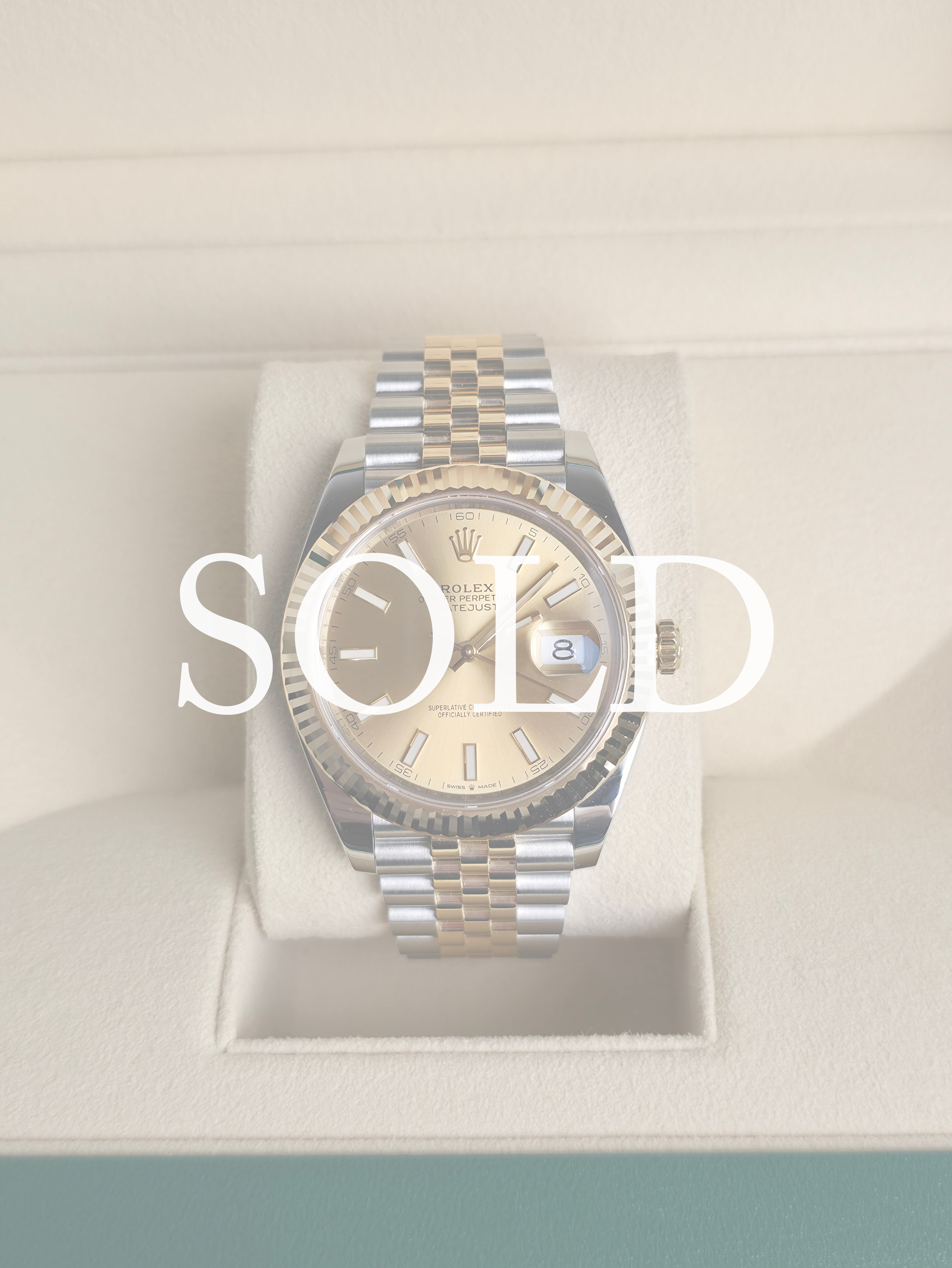 Rolex DateJust 41mm Two Tone 126333 Champagne