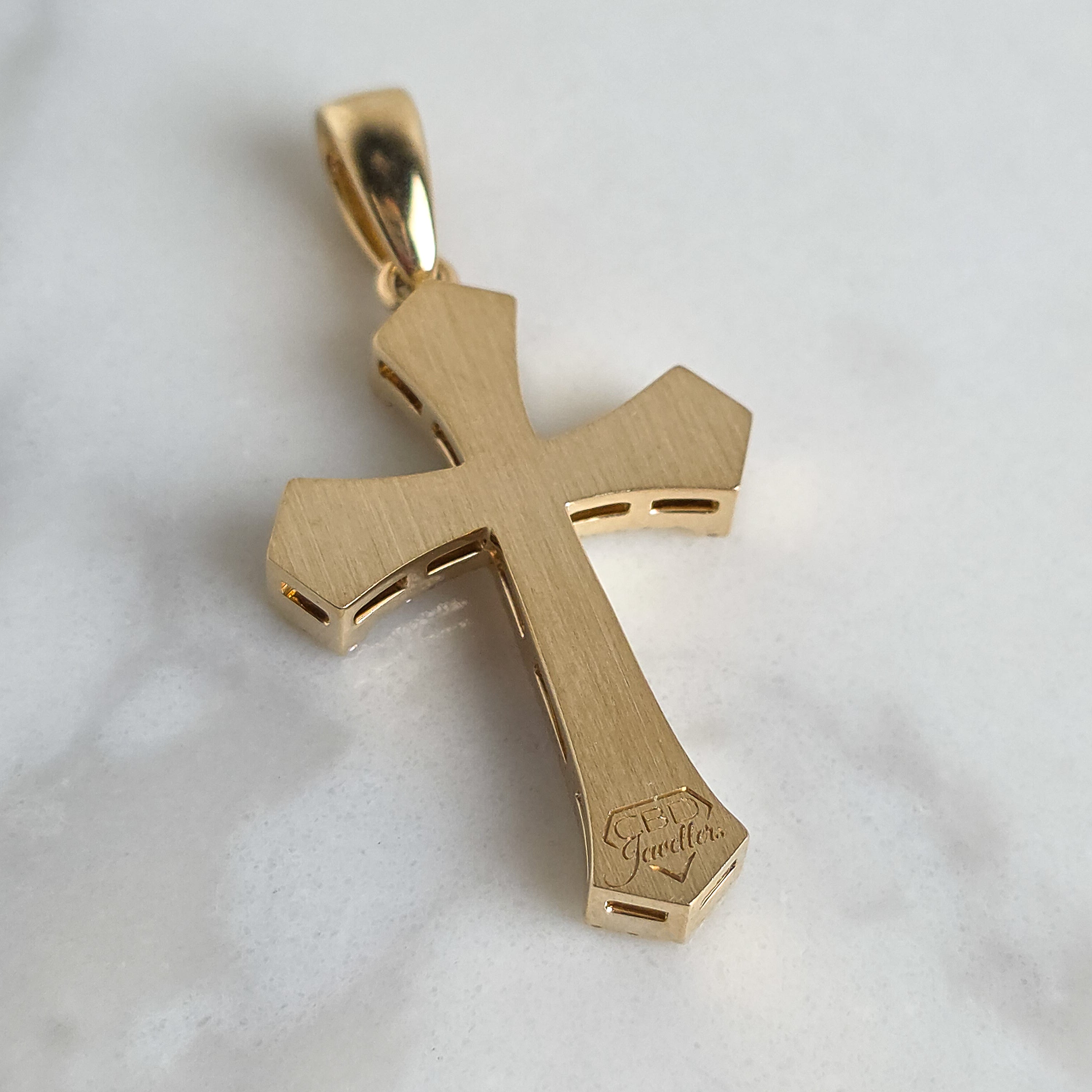 Baguette Diamond Cross