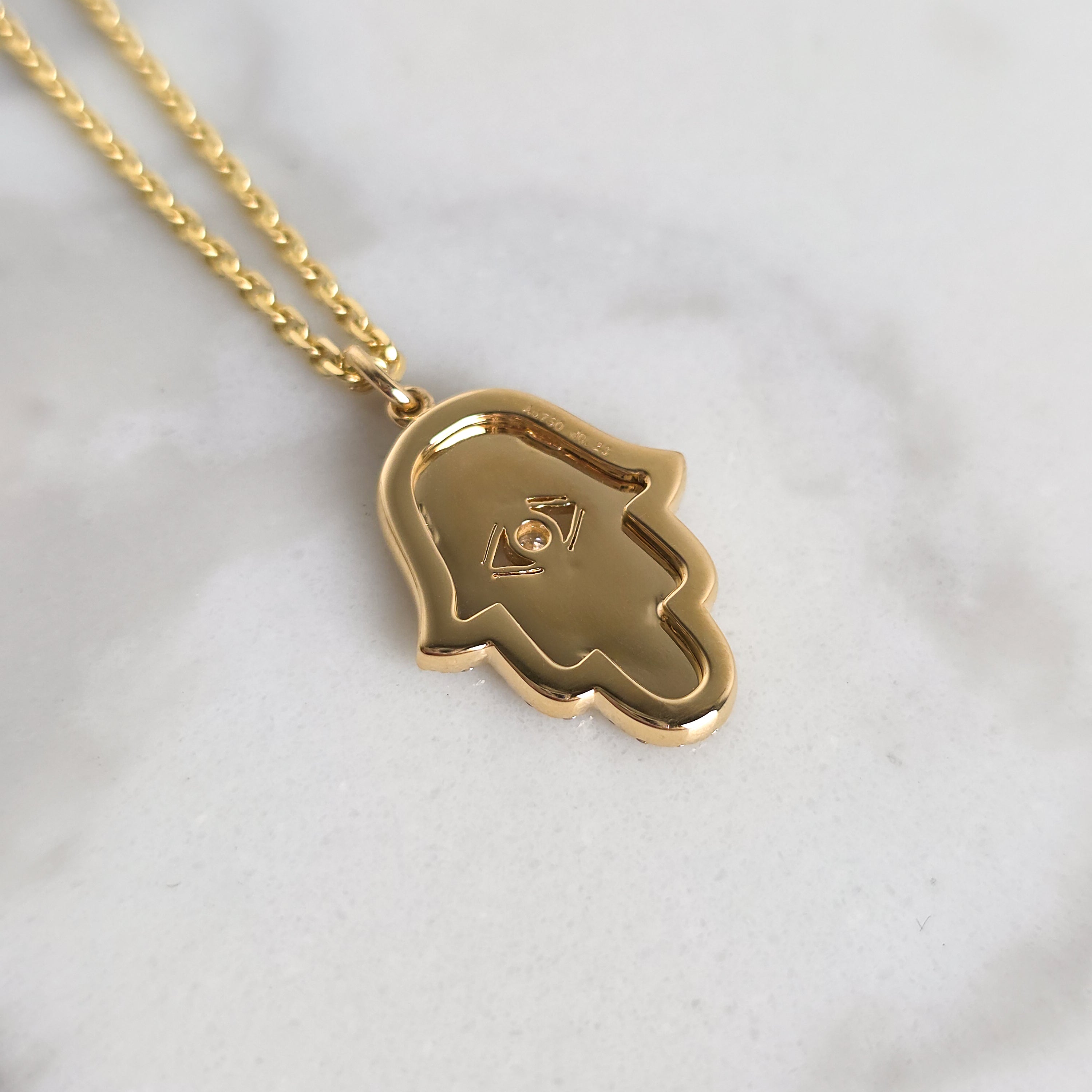 Evil Eye Hamsa Diamond Pendant