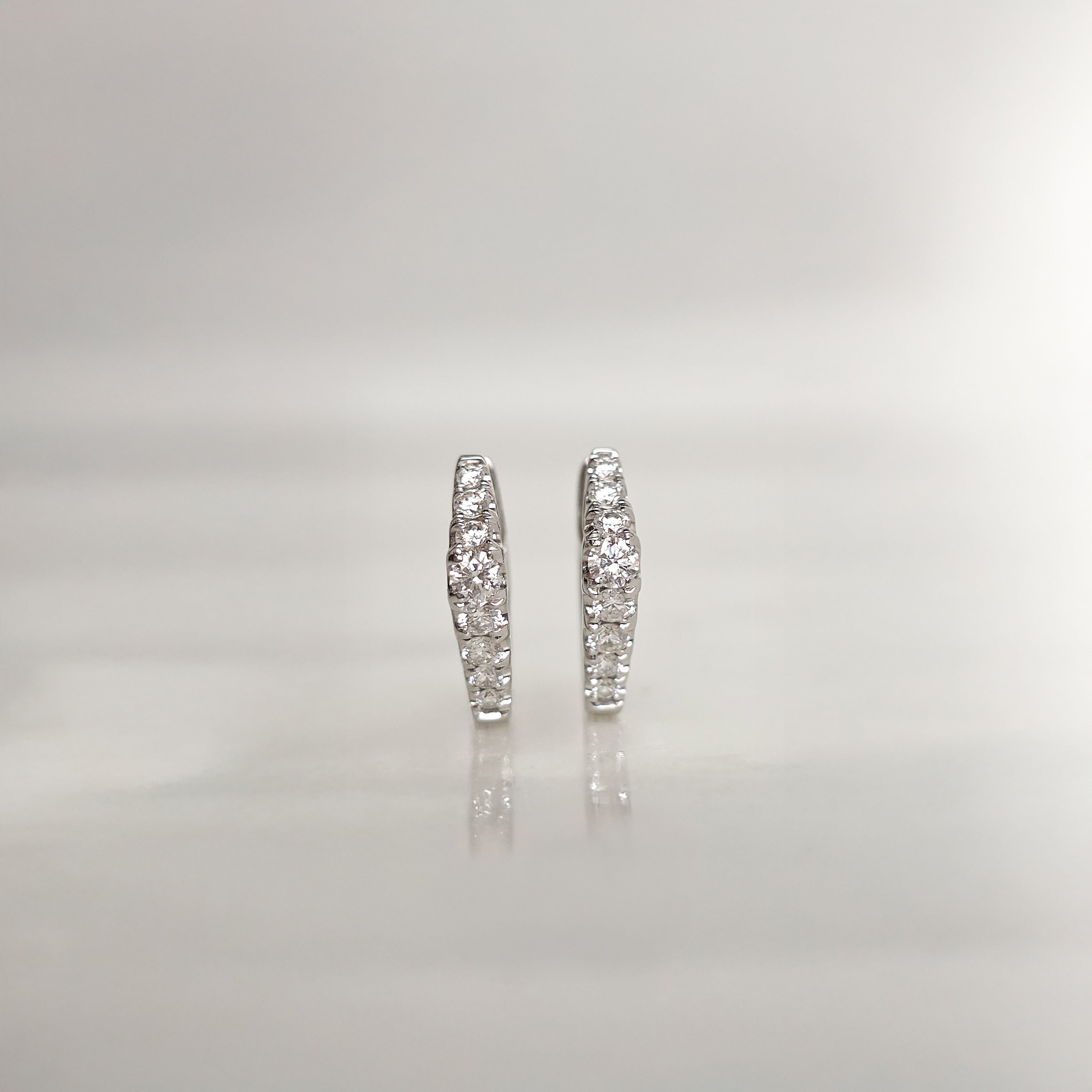 Angled Diamond Huggies