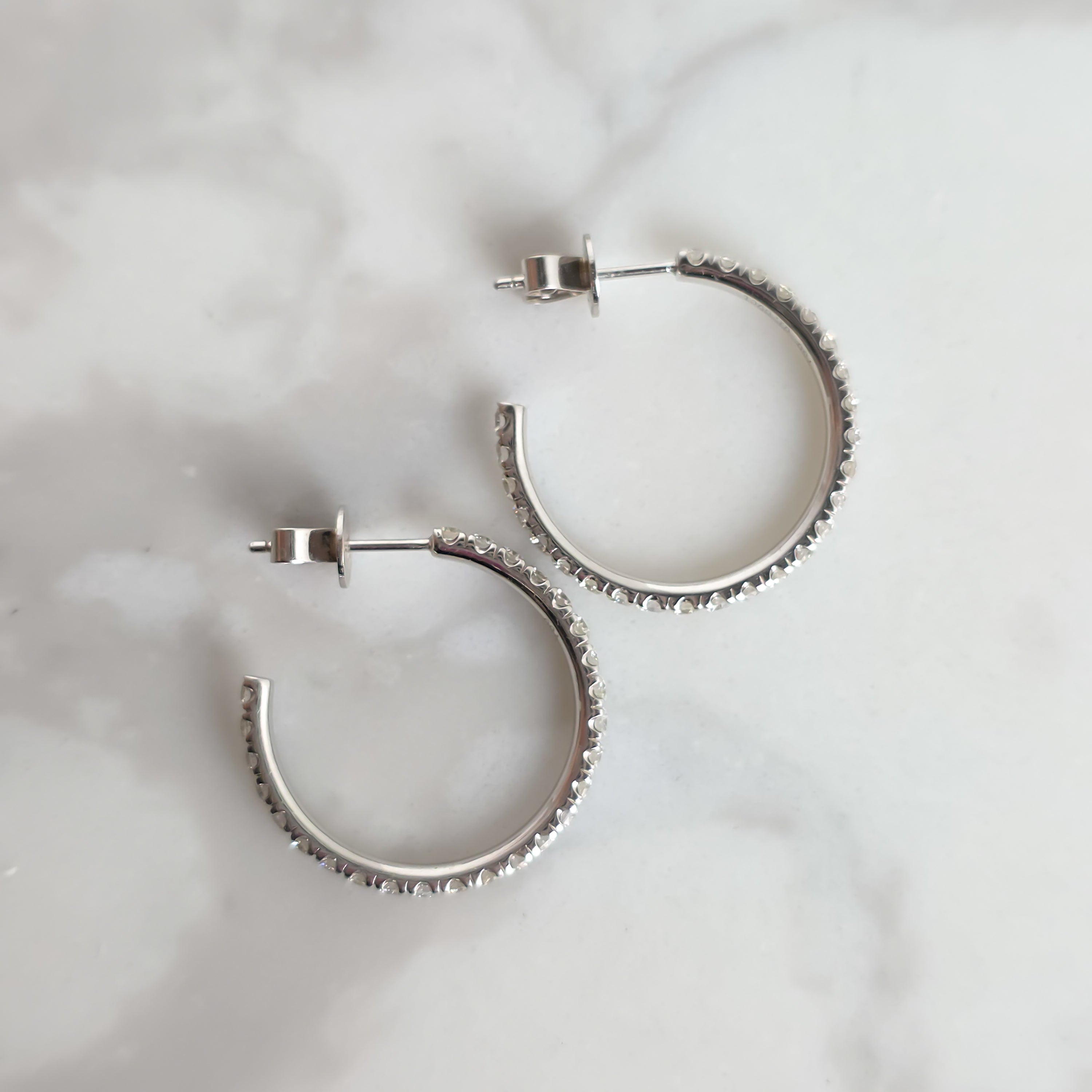 Diamond Hoop Earrings