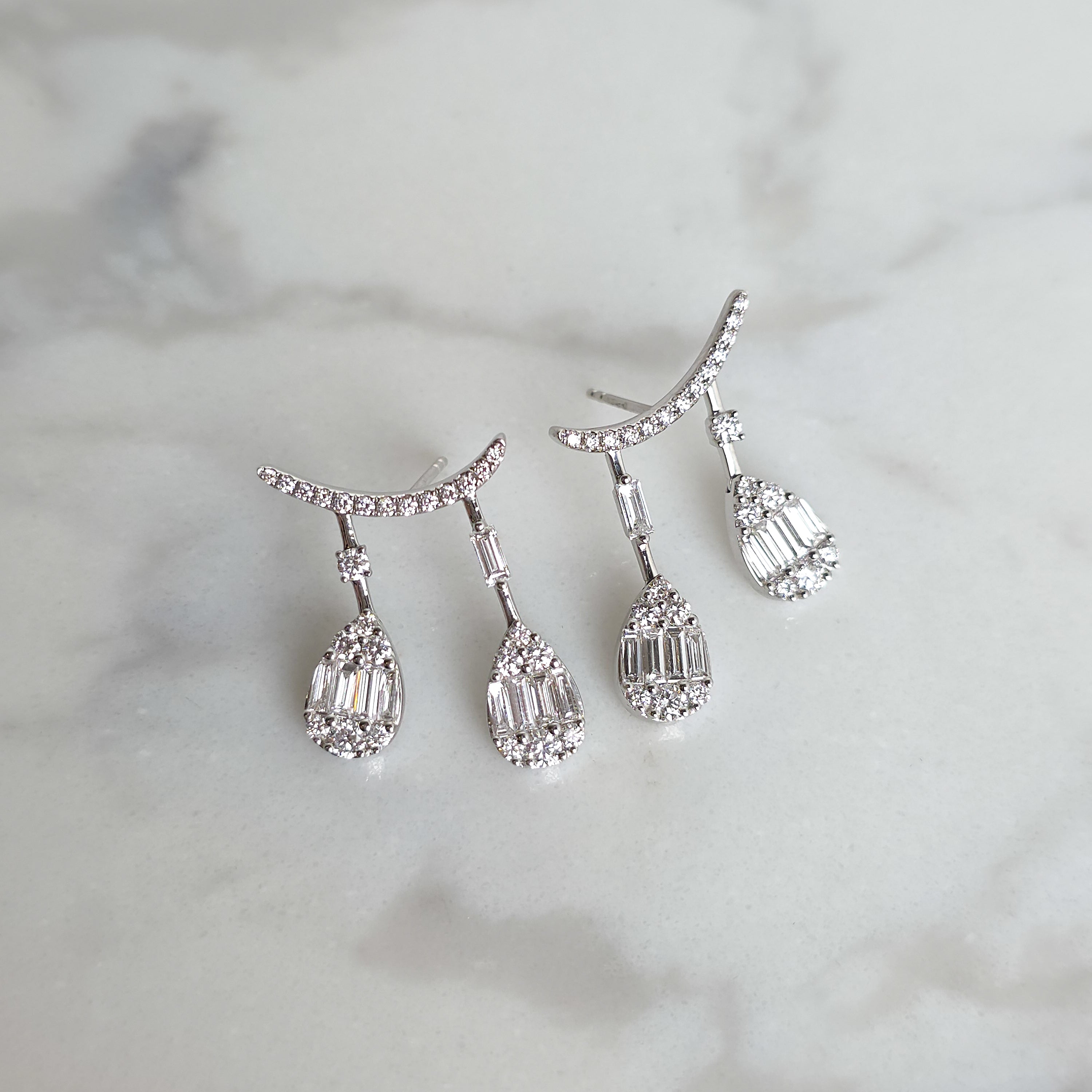 Diamond Teardrop Earrings
