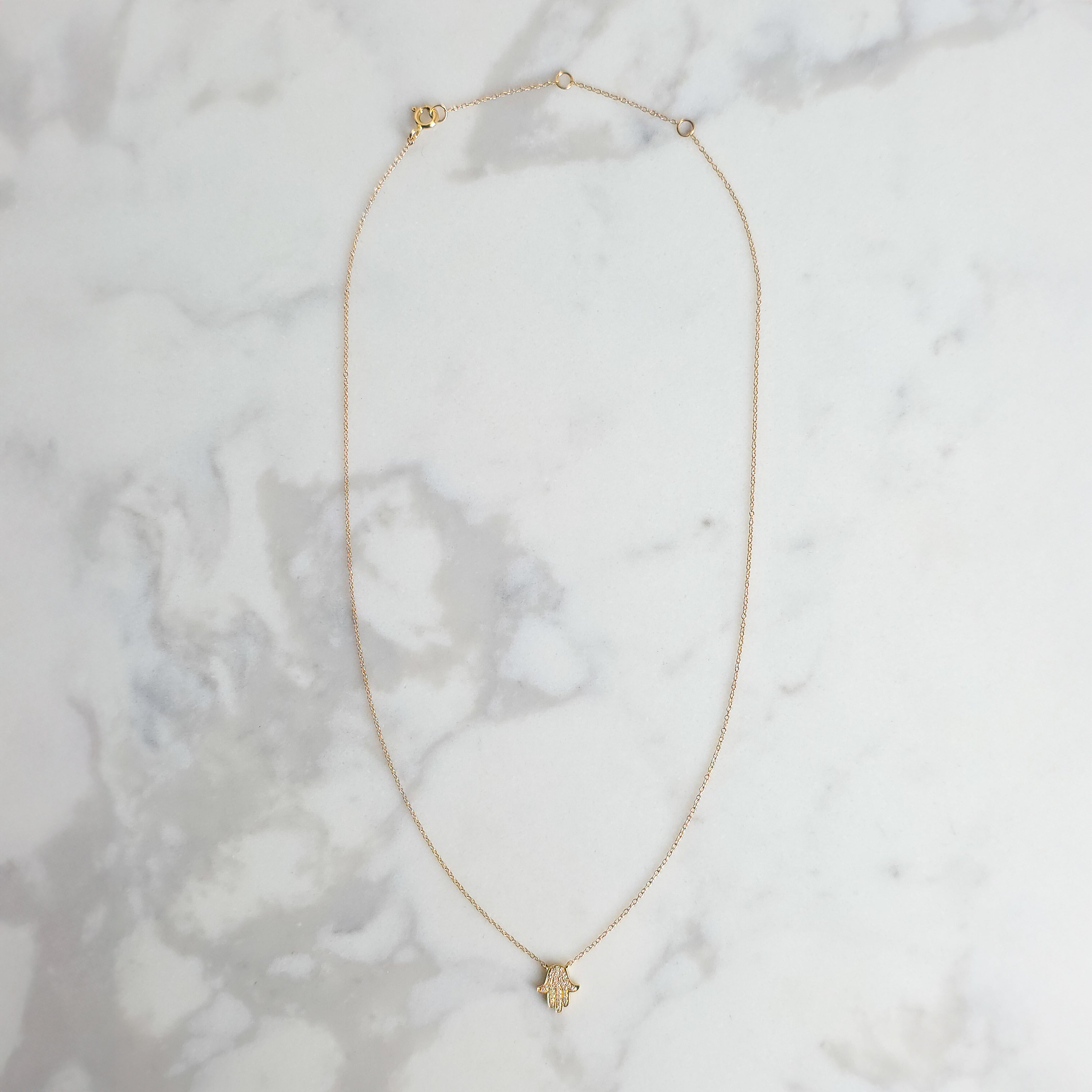 Hamsa Diamond Necklace