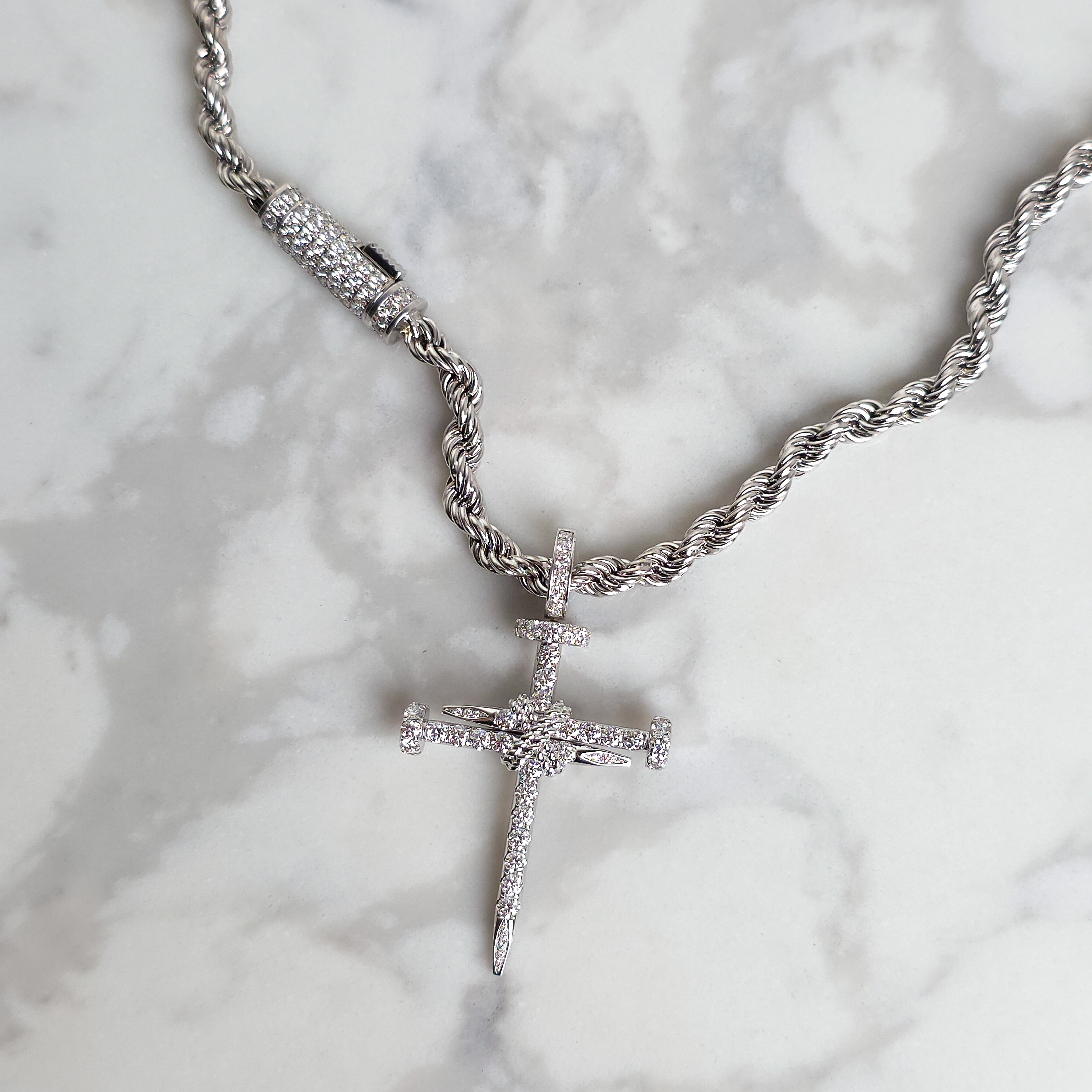 Diamond Nail Cross - Large