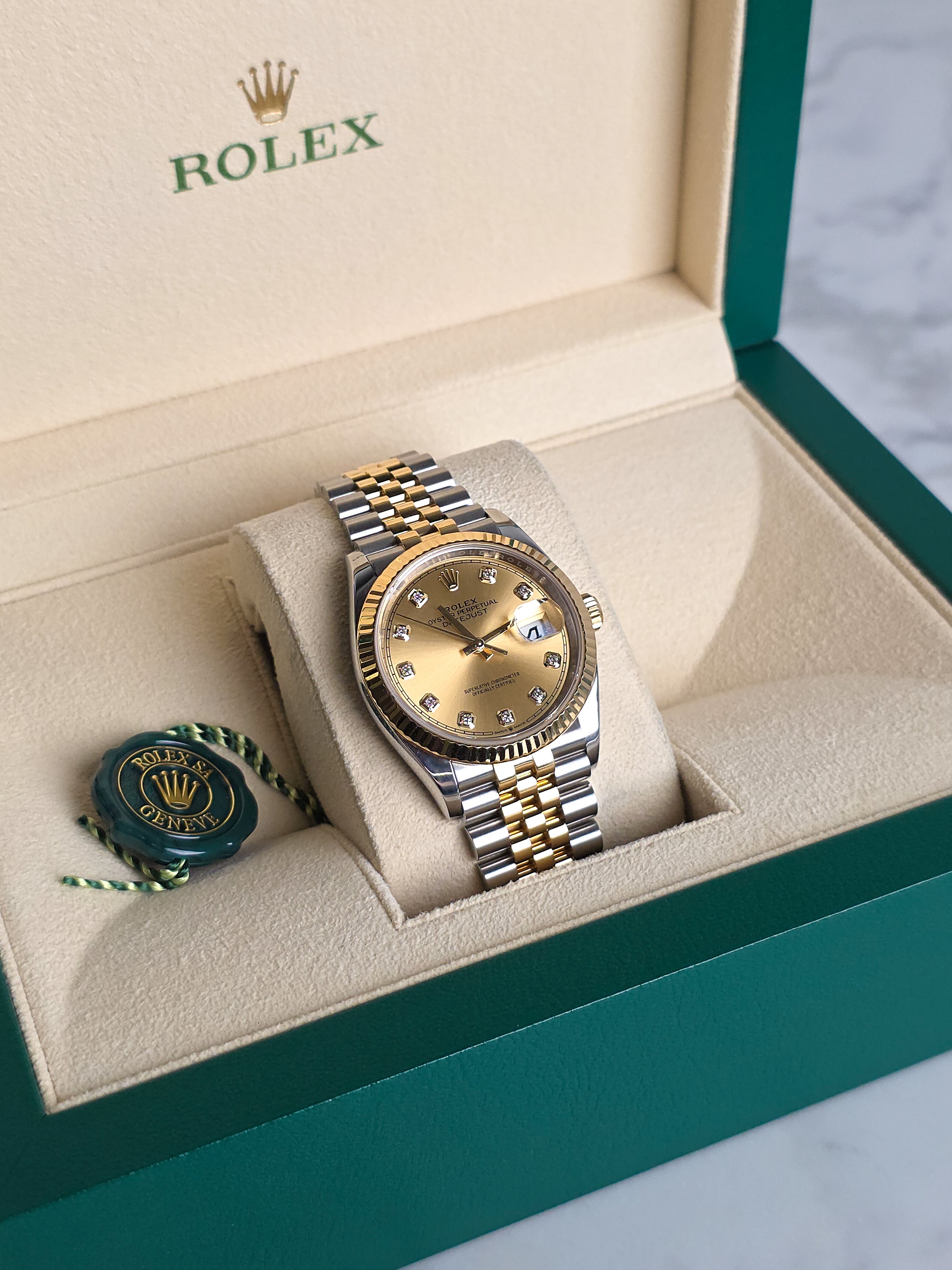 Rolex Datejust 36mm Factory Diamond Dial