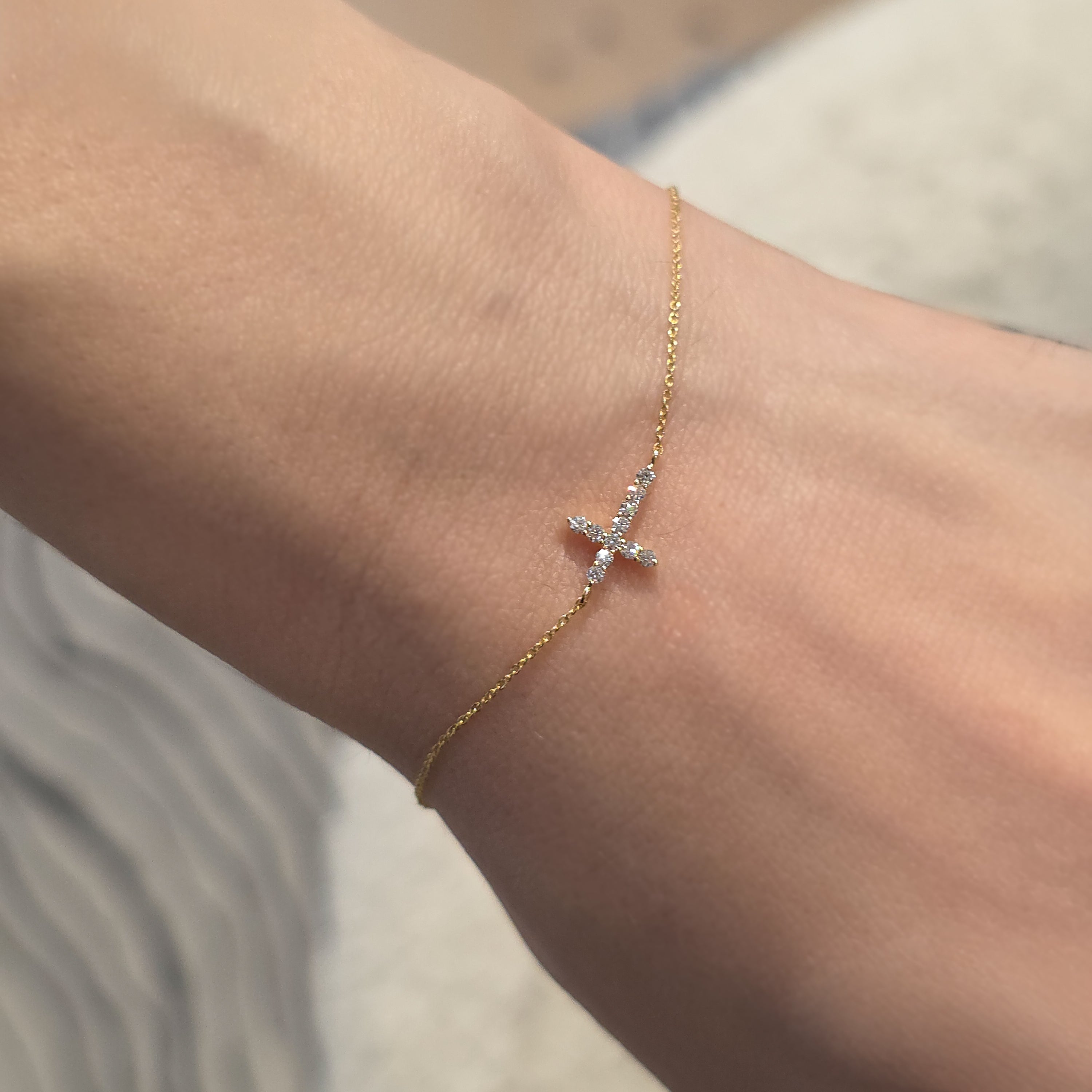 Petite Cross Bracelet