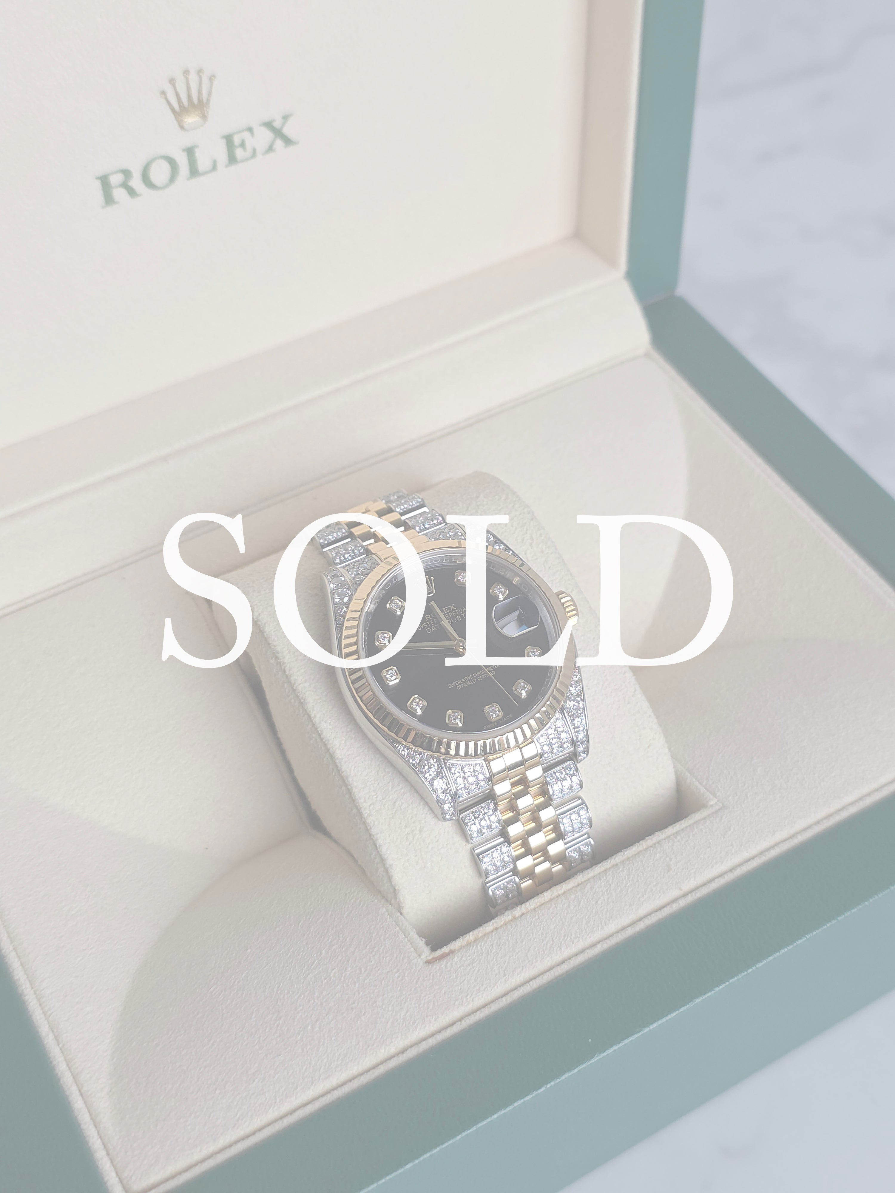 Rolex DateJust 36mm Diamond Set