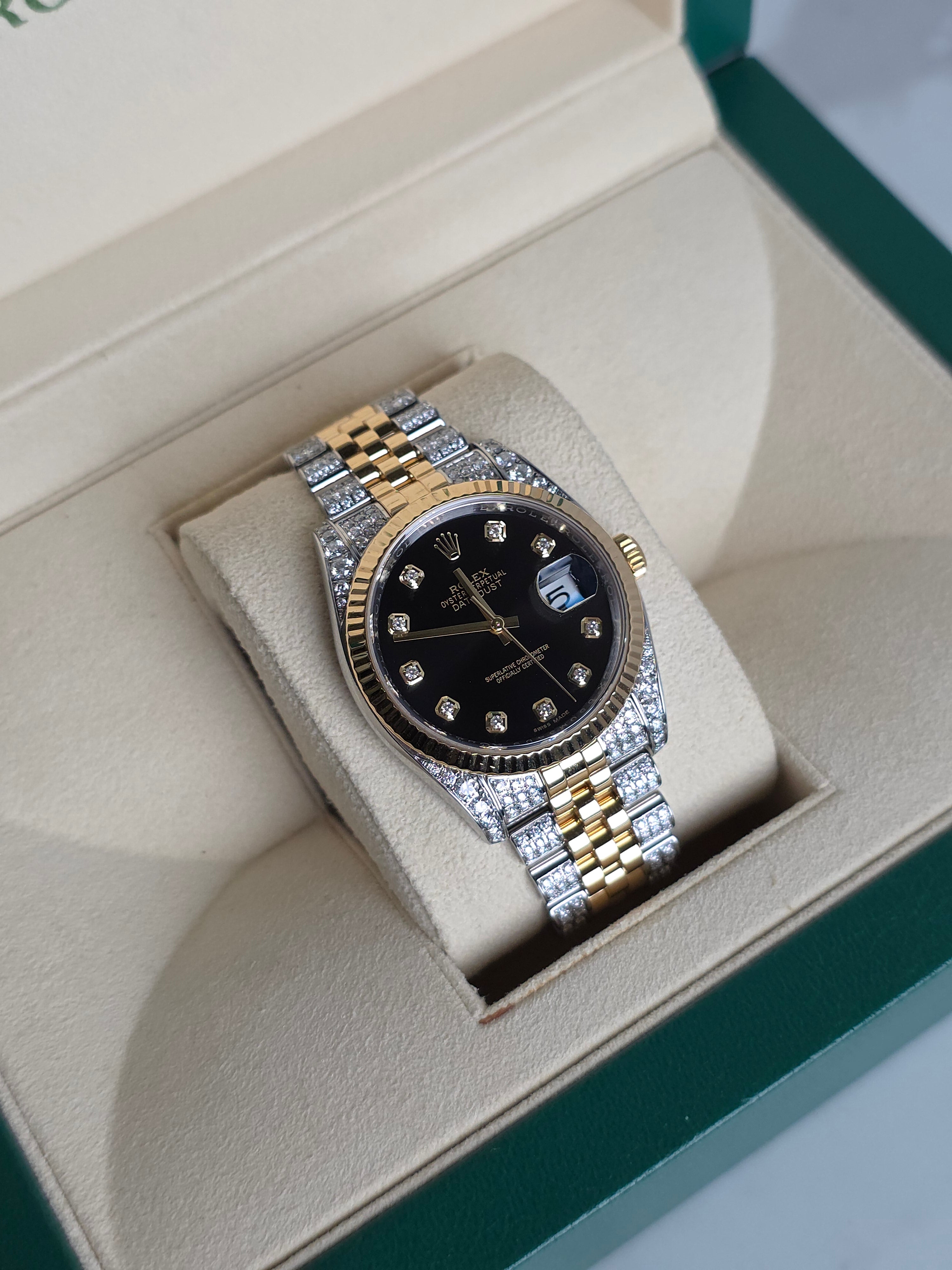 Rolex DateJust 36mm Diamond Set