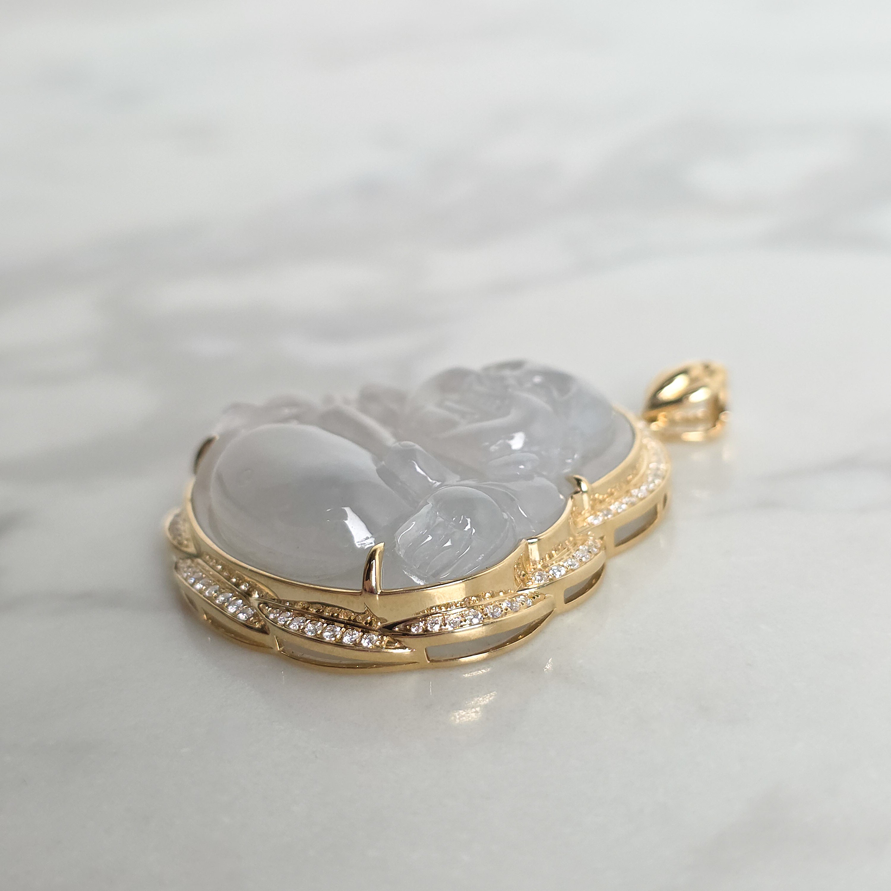 Jade Buddha Pendant