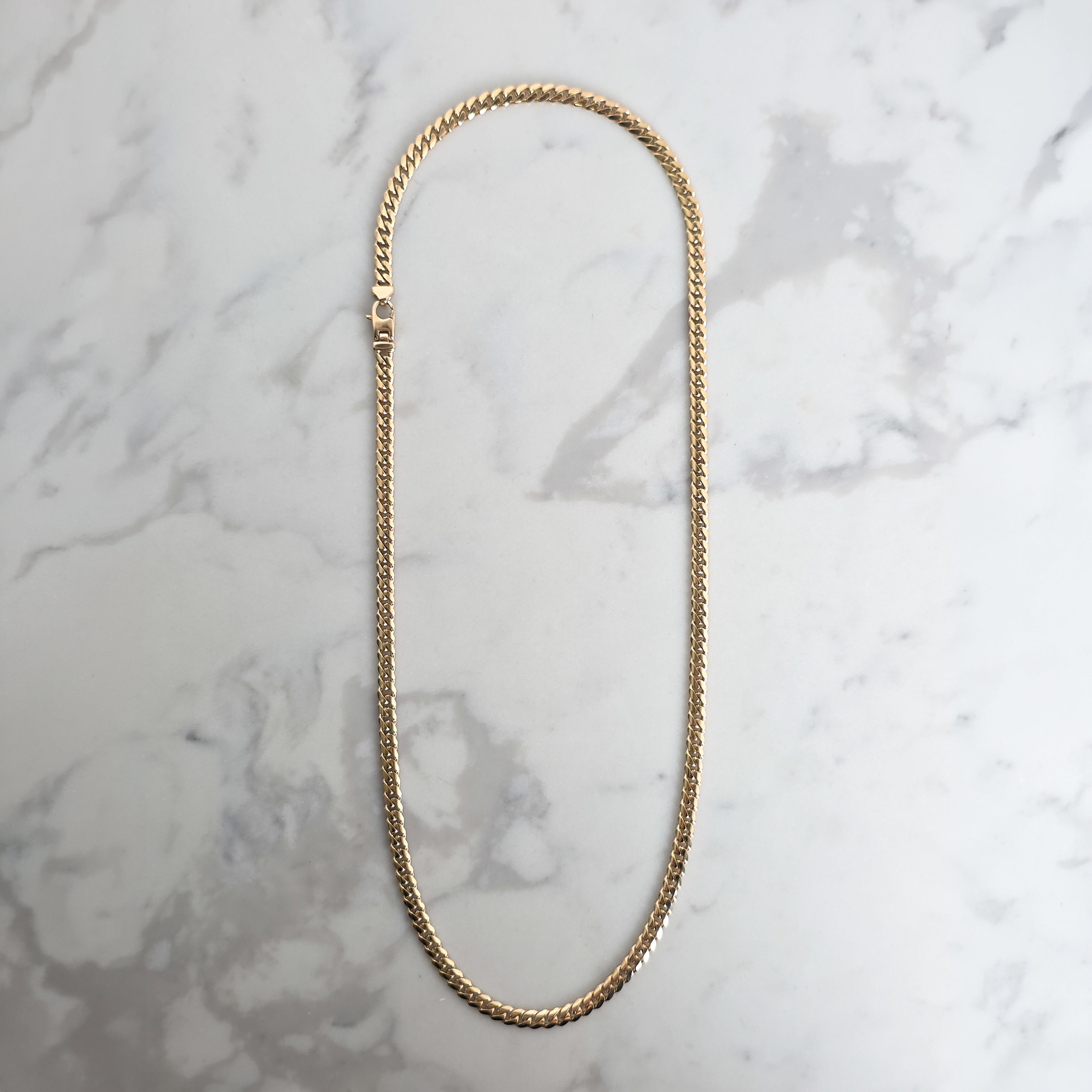 Yellow Gold Cuban Chain - 5mm