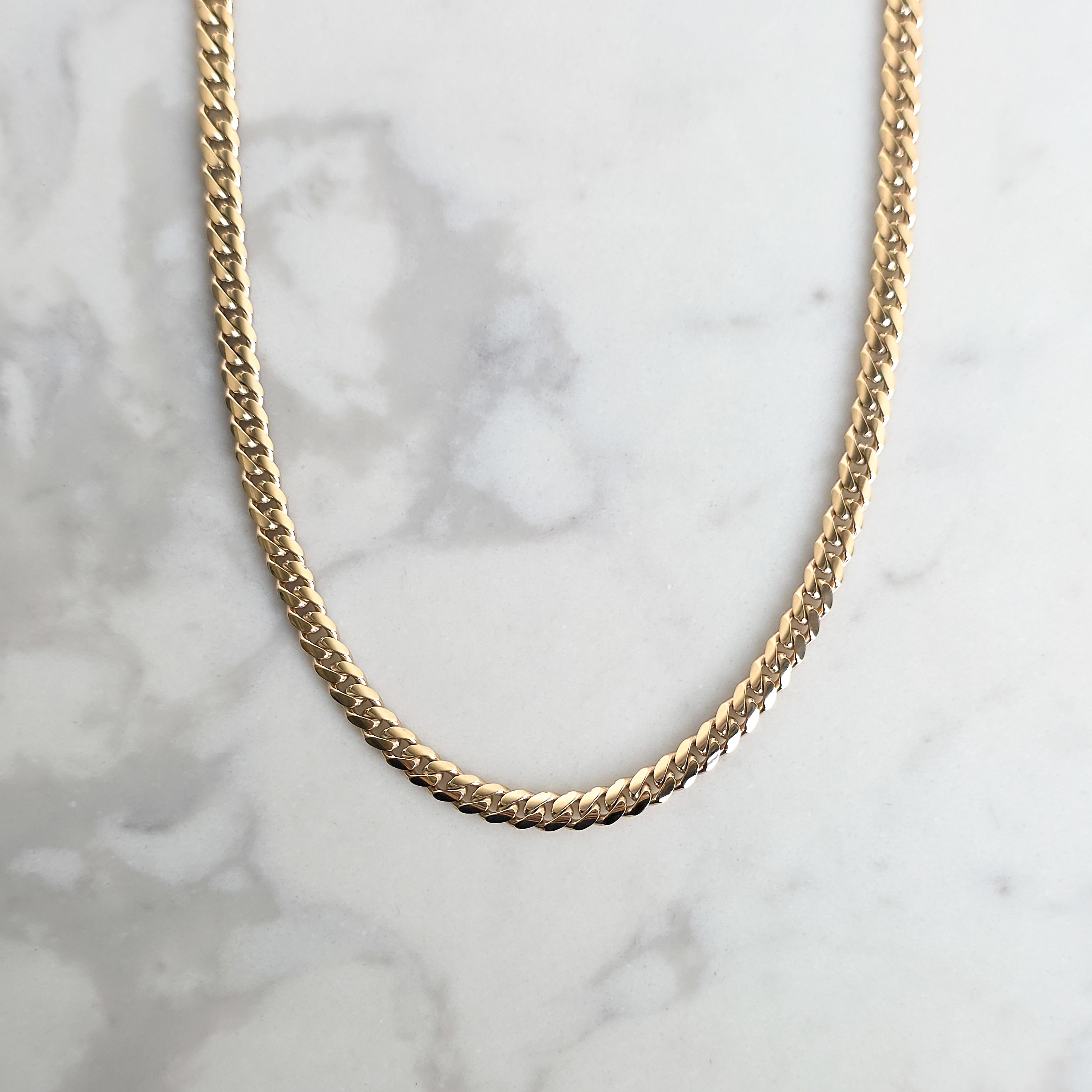 Yellow Gold Cuban Chain - 5mm