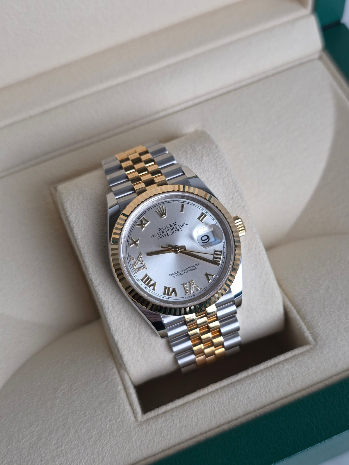 Rolex Datejust 36 Diamond Roman Dial