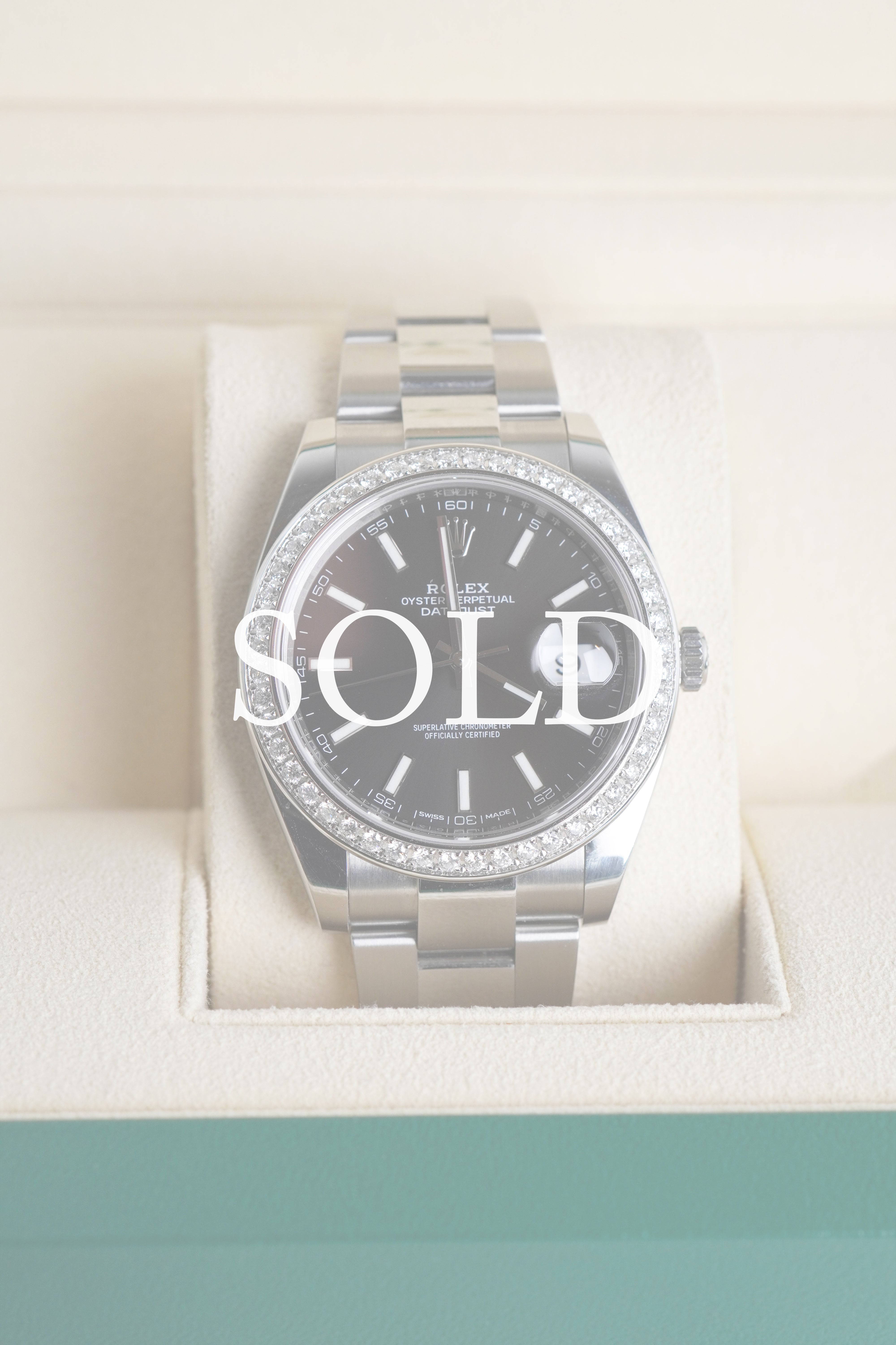 Rolex DateJust 41mm Diamond Bezel