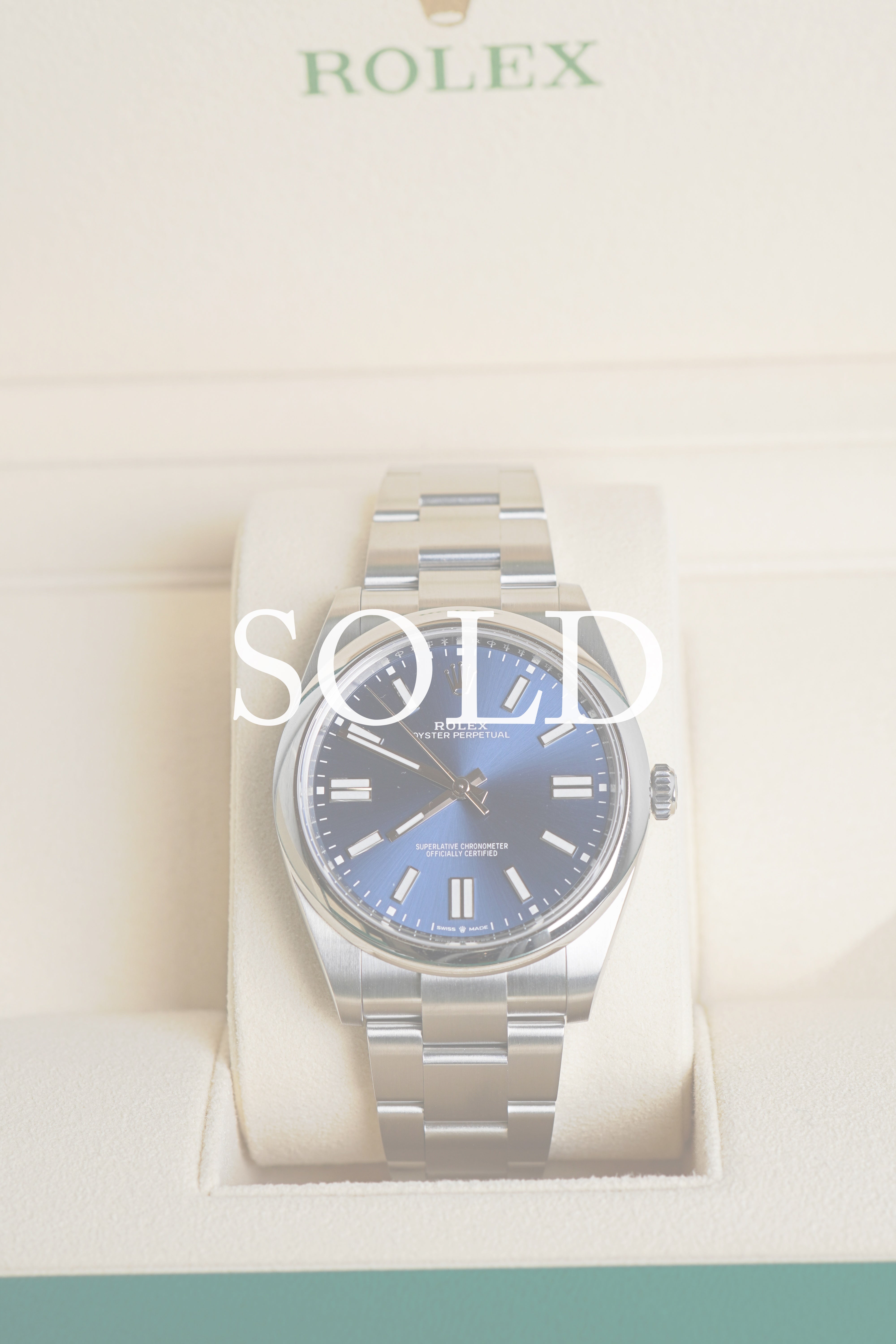 Rolex Oyster Perpetual 41mm Blue Dial