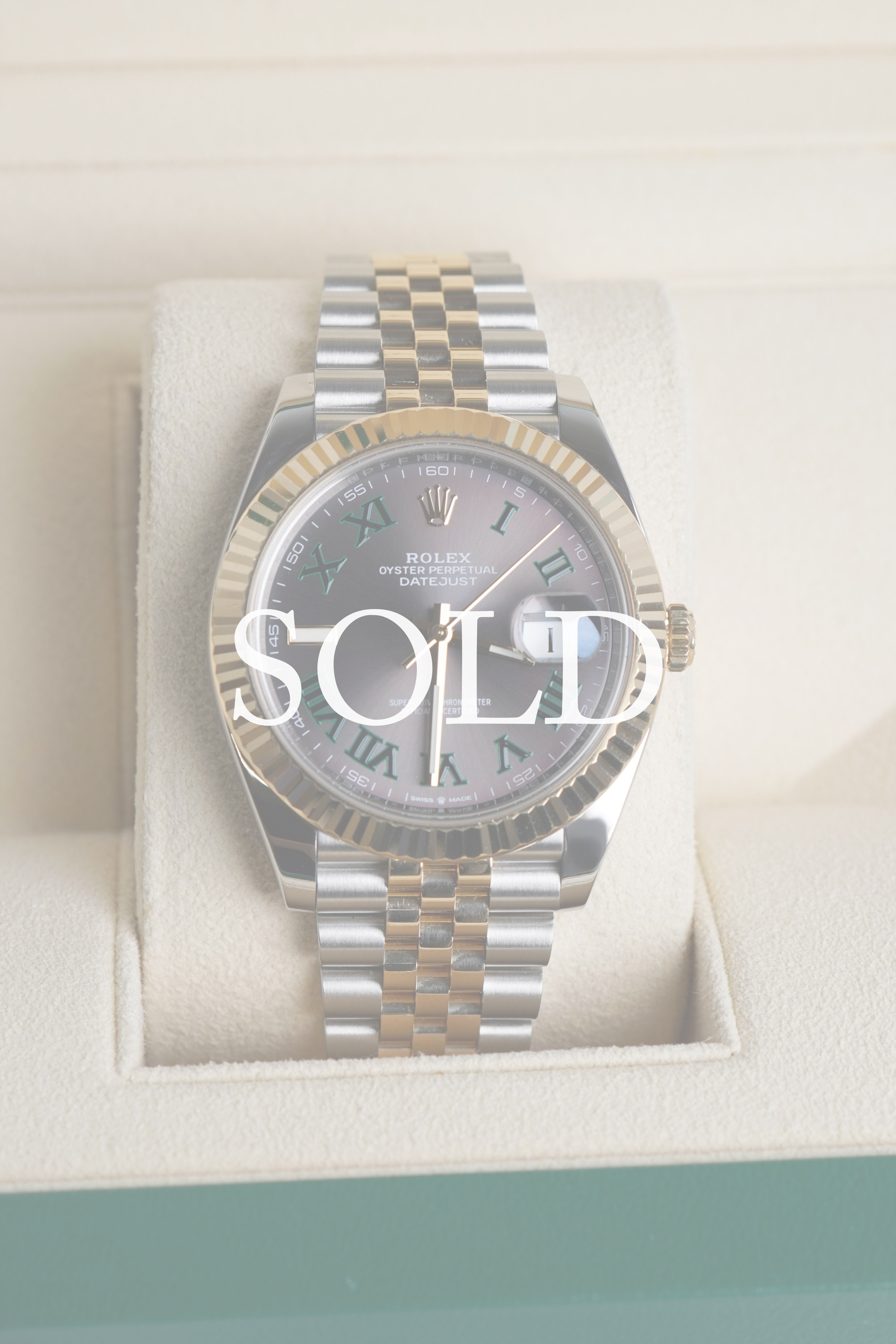 Rolex DateJust 41mm Two Tone Wimbledon