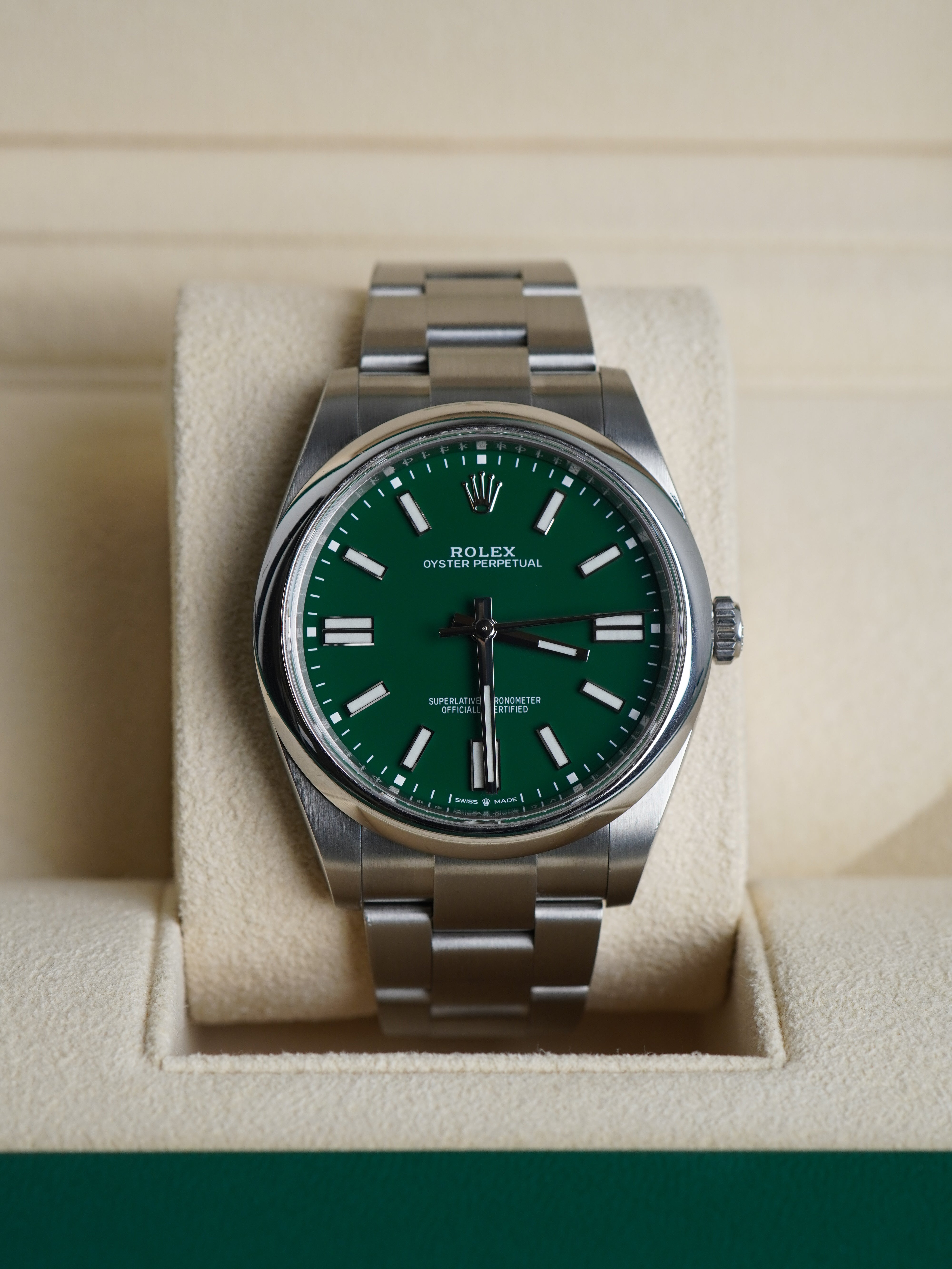 Rolex Oyster Perpetual Green Dial