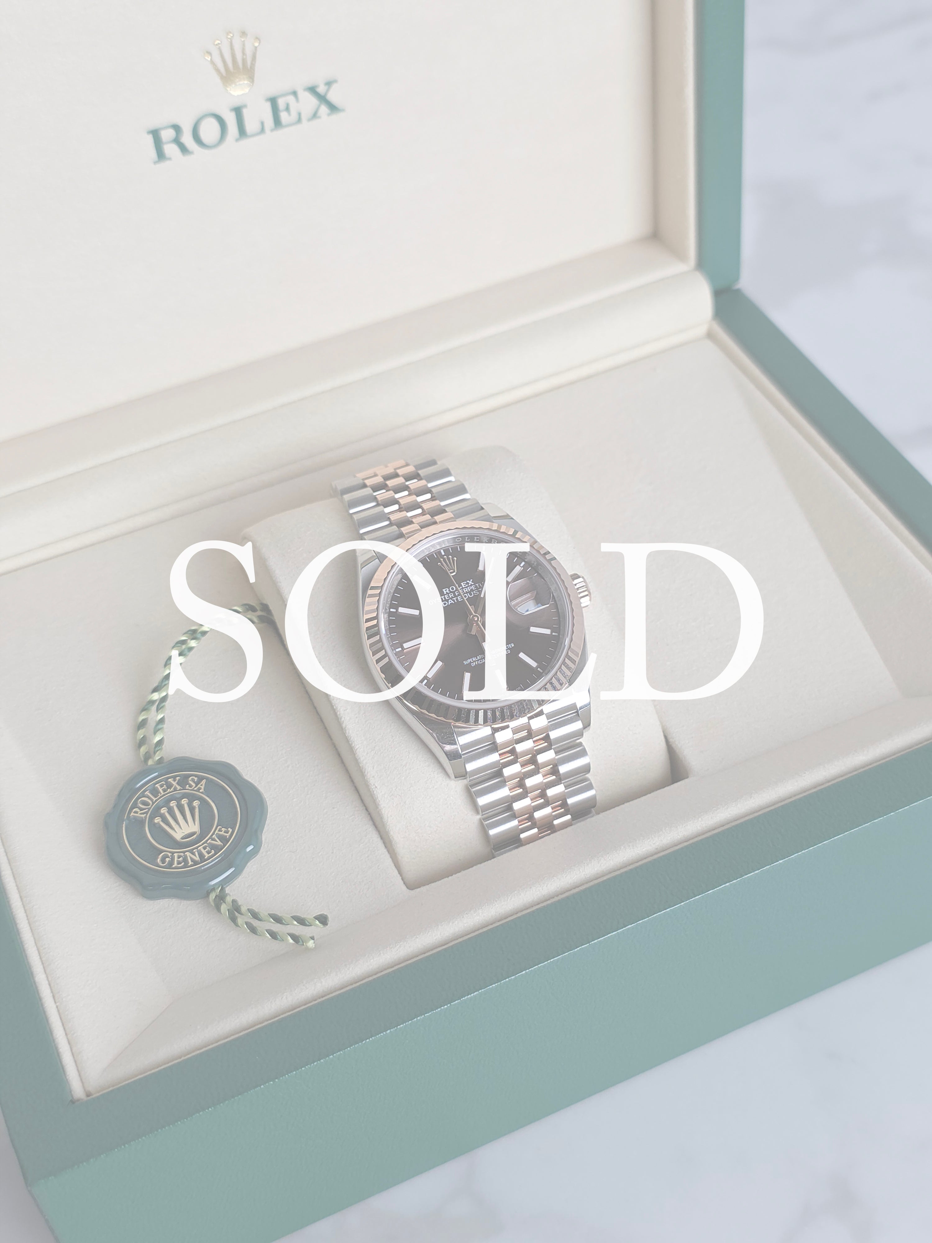 Rolex Datejust 36mm Two Tone Rose Gold