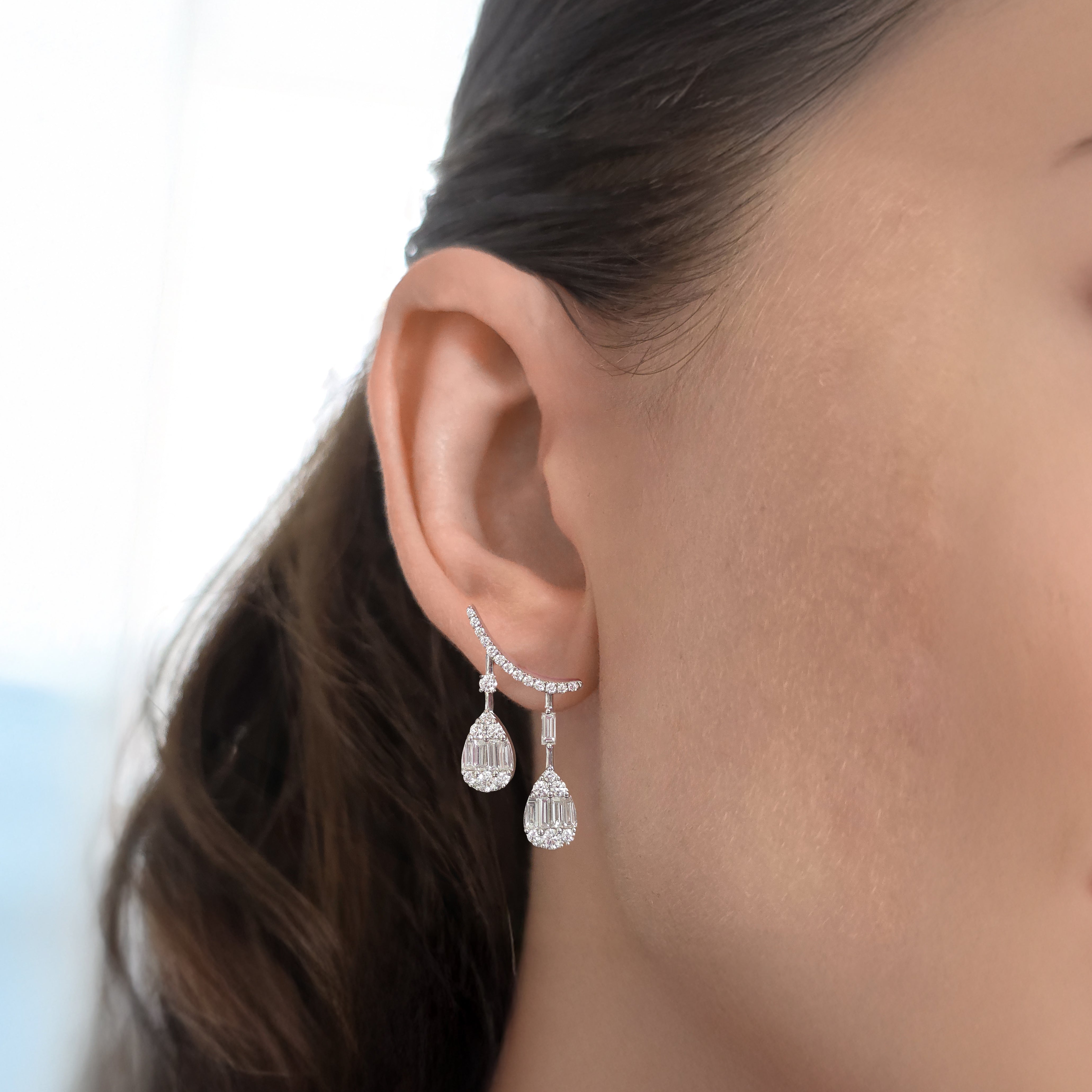 Diamond Teardrop Earrings