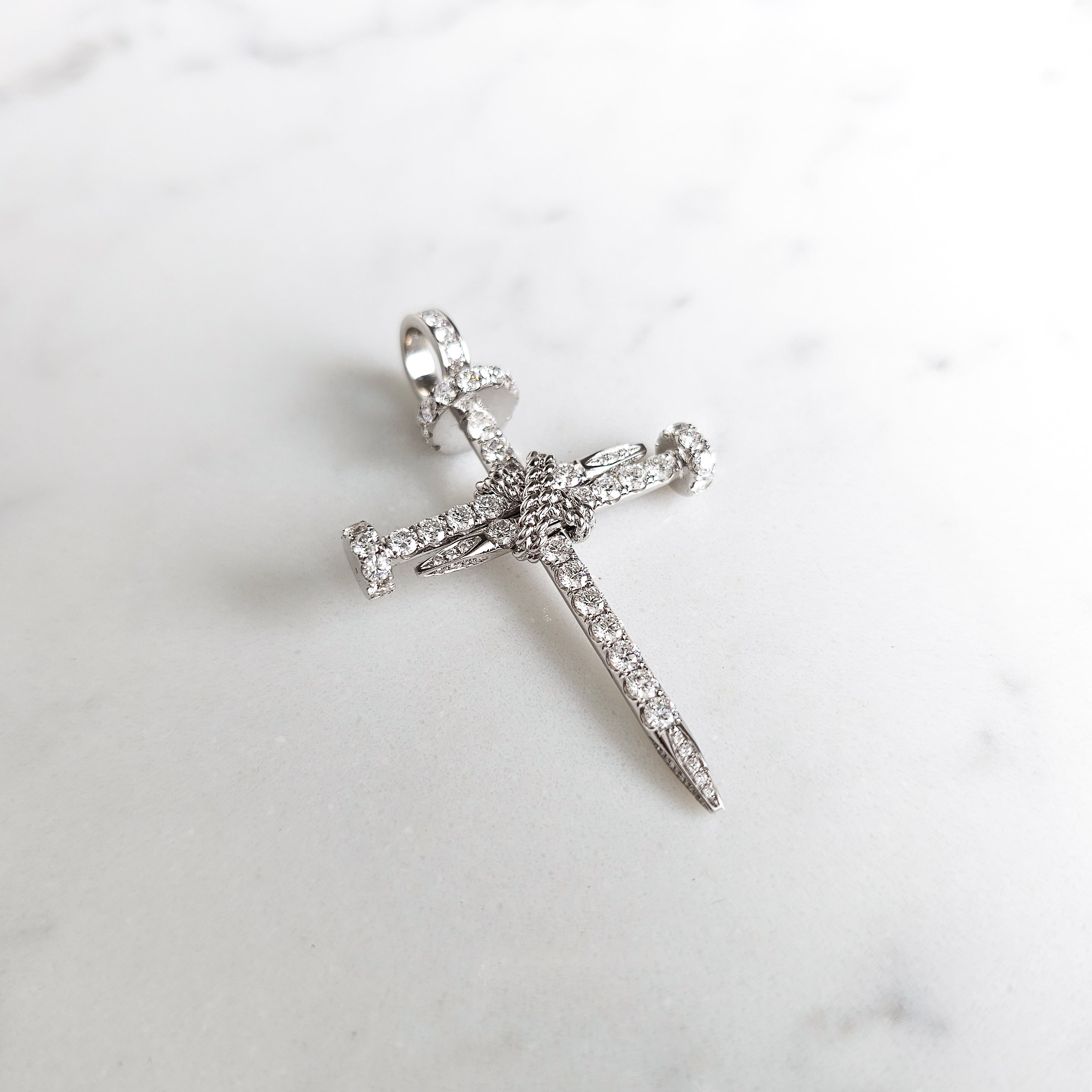 Diamond Nail Cross - Large
