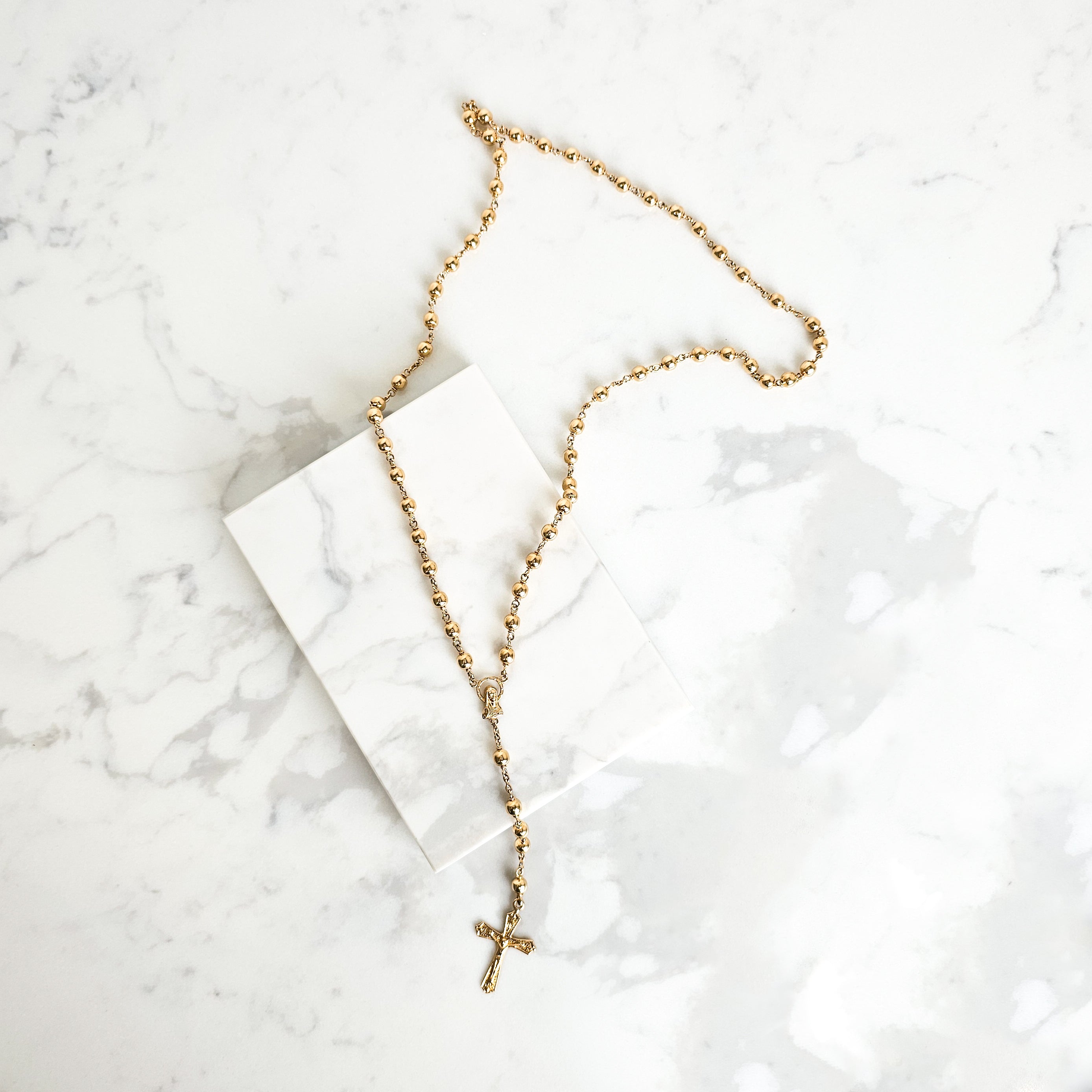 Yellow Gold Rosary Beads - Custom Order