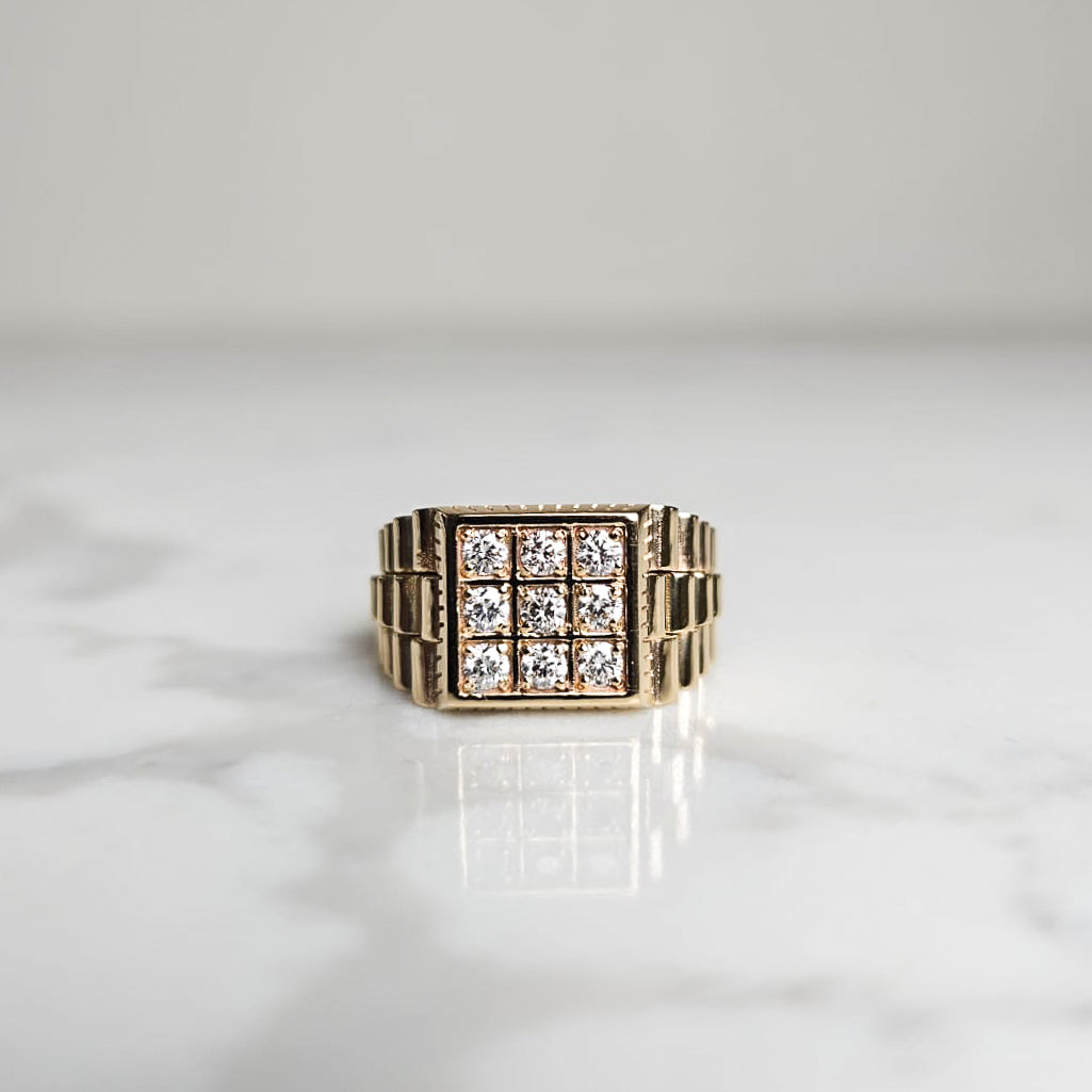 Custom │ Rolex Band Diamond Ring