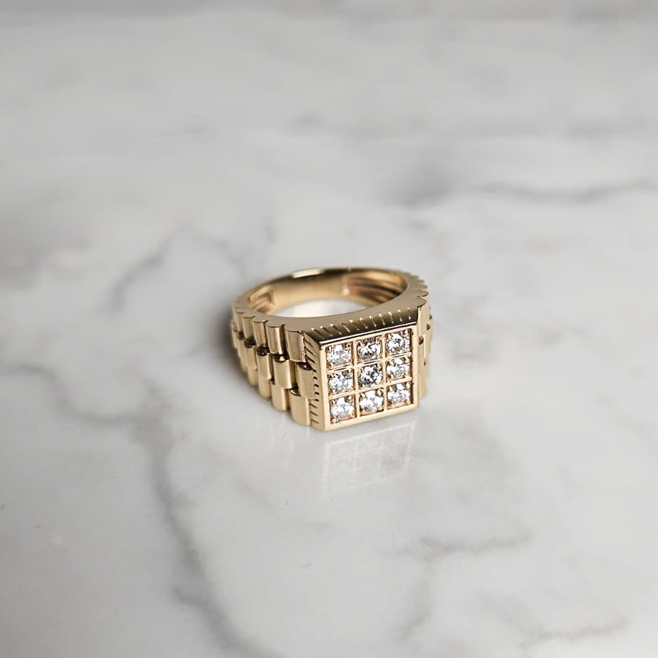 Custom │ Rolex Band Diamond Ring