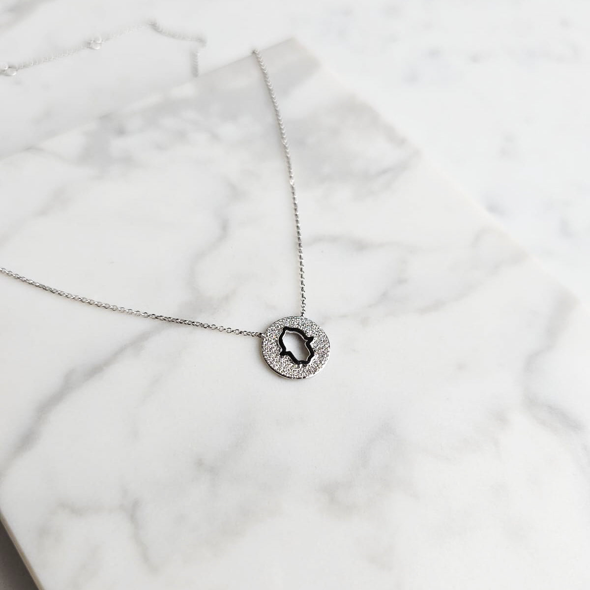 Hamsa Cut Out Necklace
