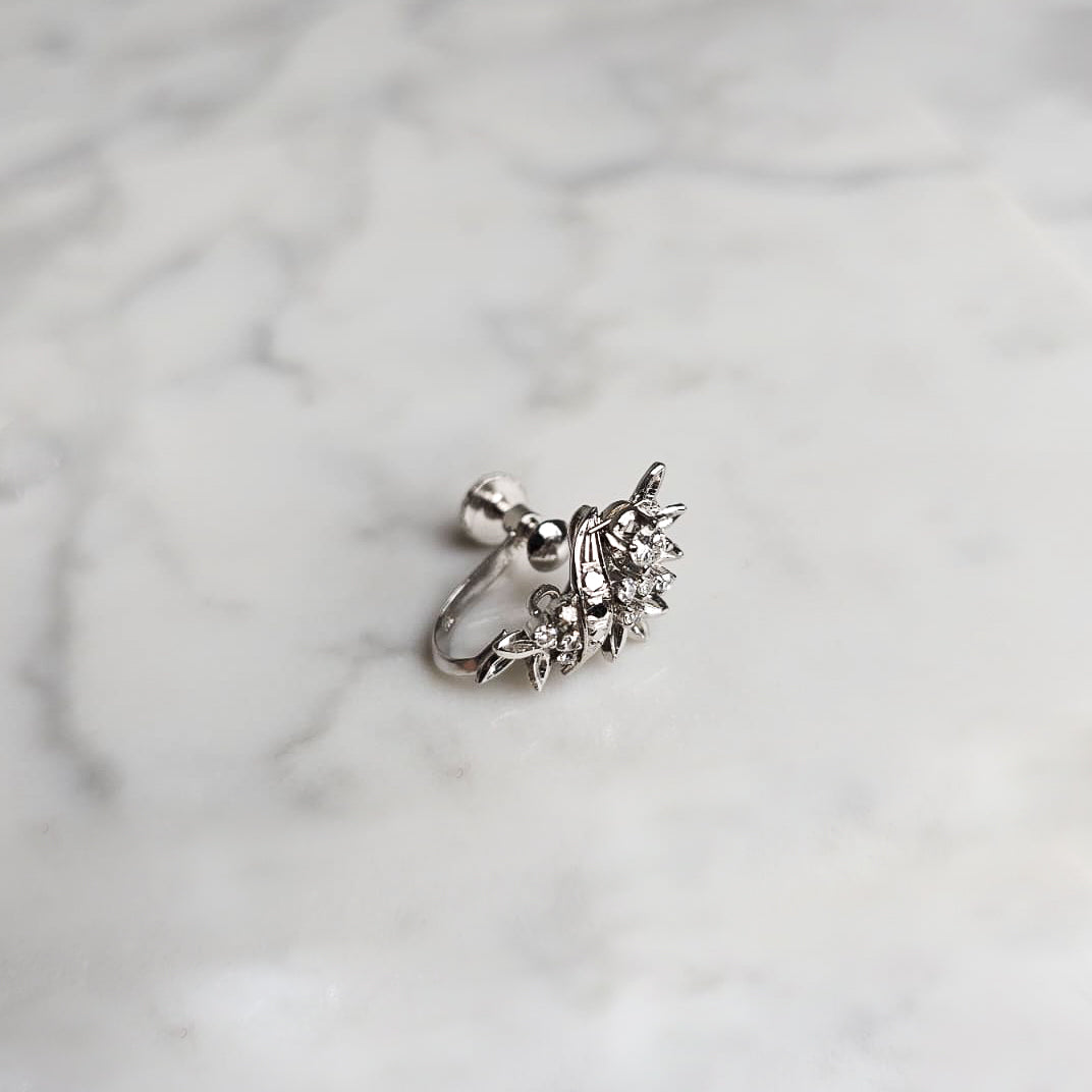 Floral Clip Ear Cuff