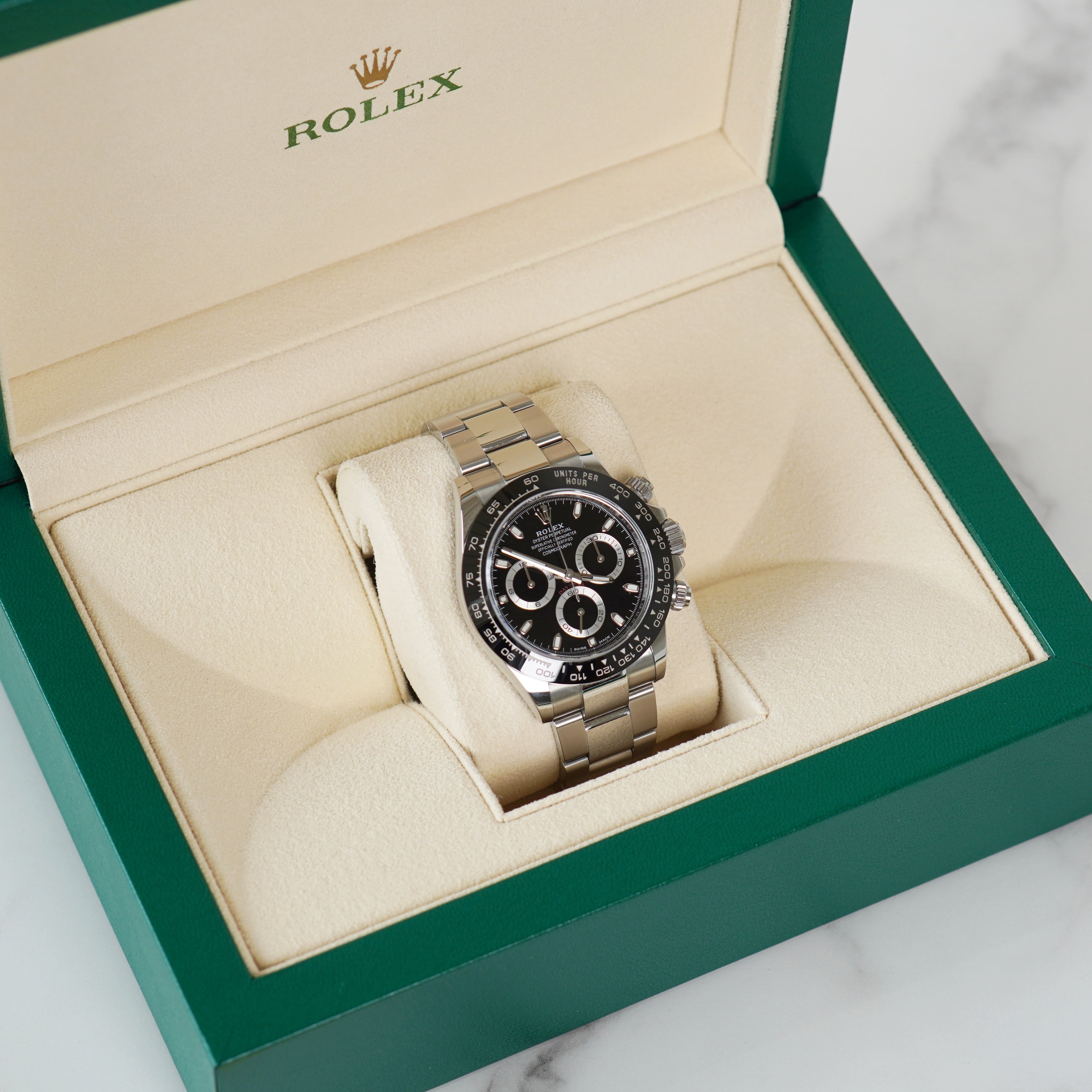 Rolex Daytona mens watch with black dial for sale