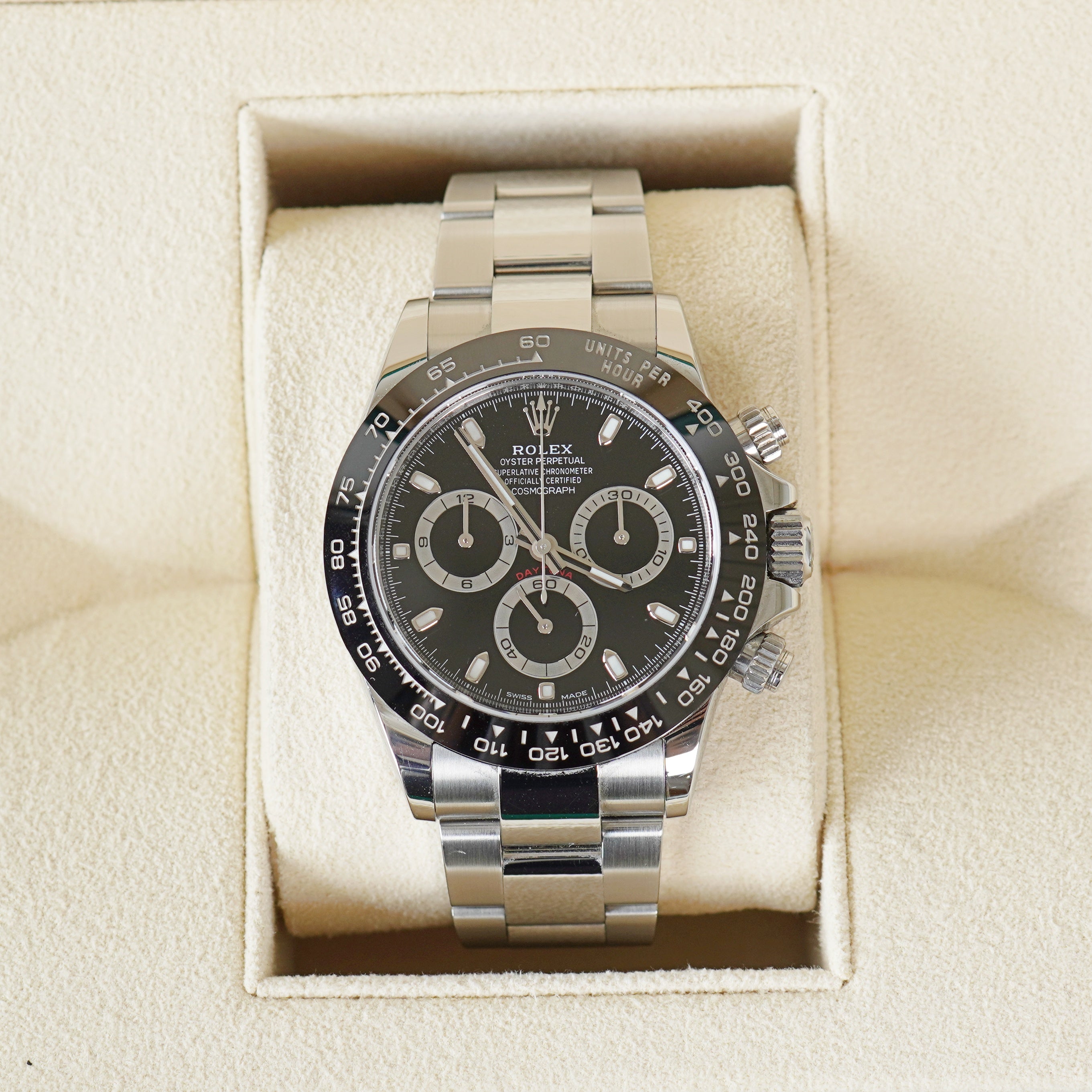 Rolex Daytona mens watch with black dial for sale