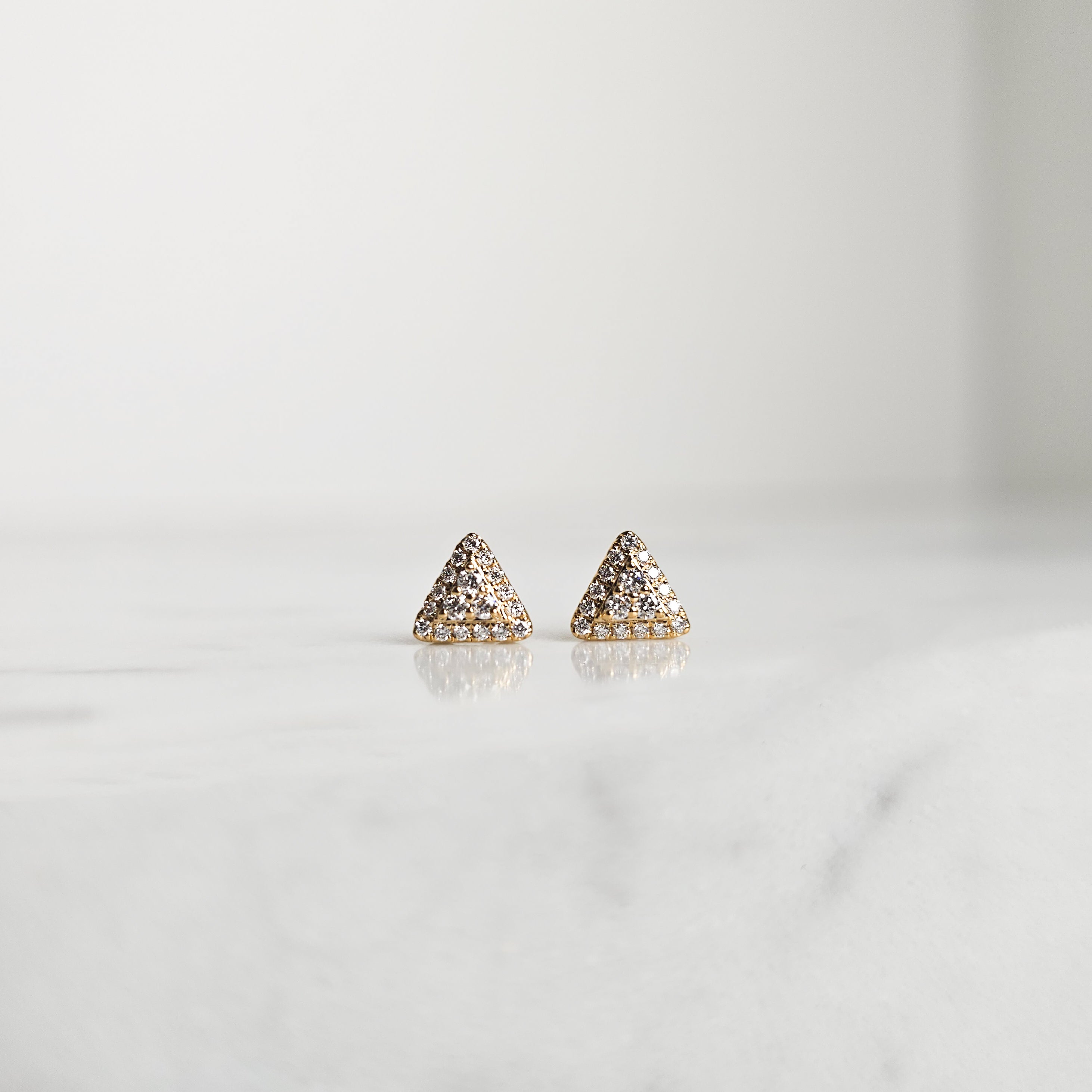 Pavé Pyramid Studs