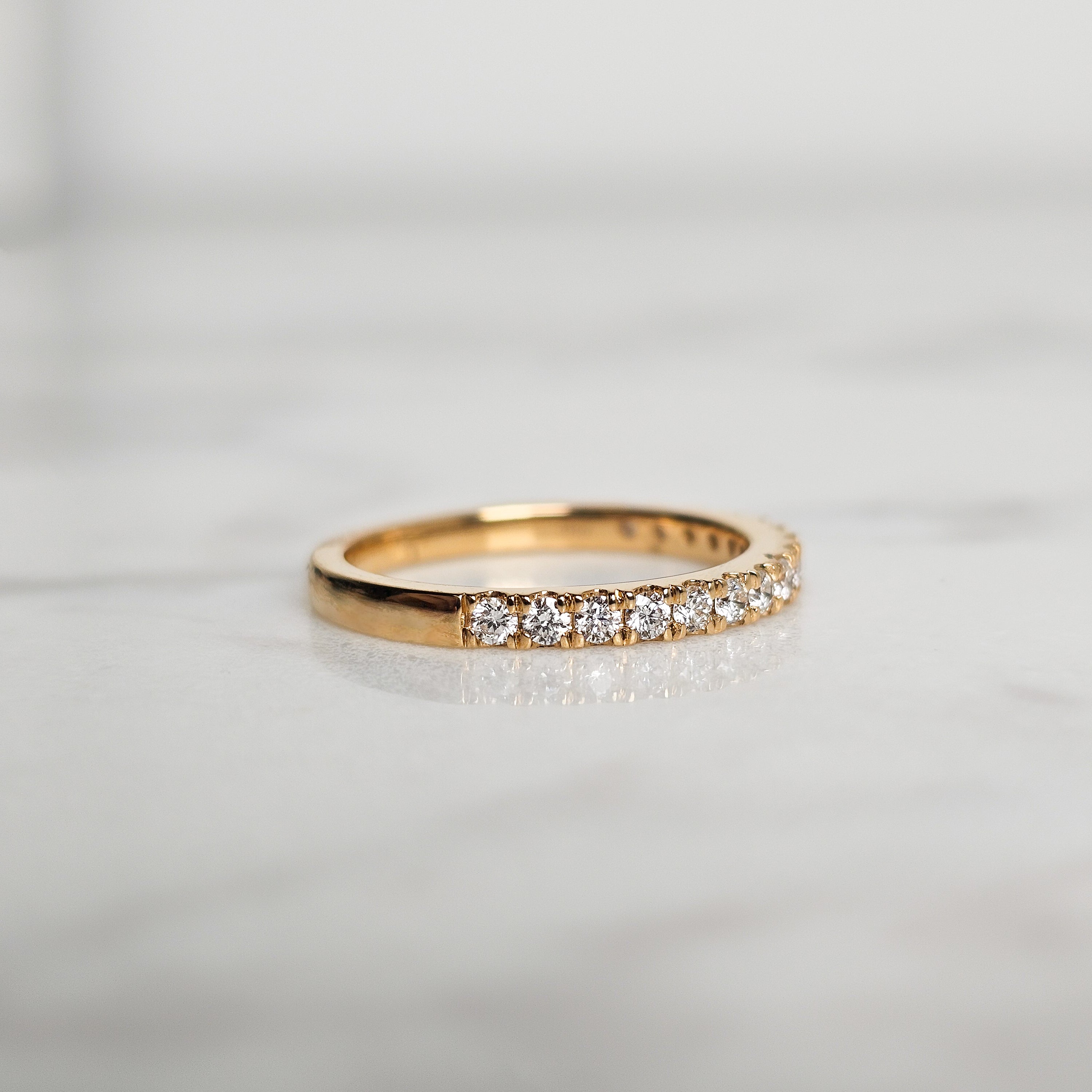 Diamond Half Eternity Band - Round Brilliant Cut