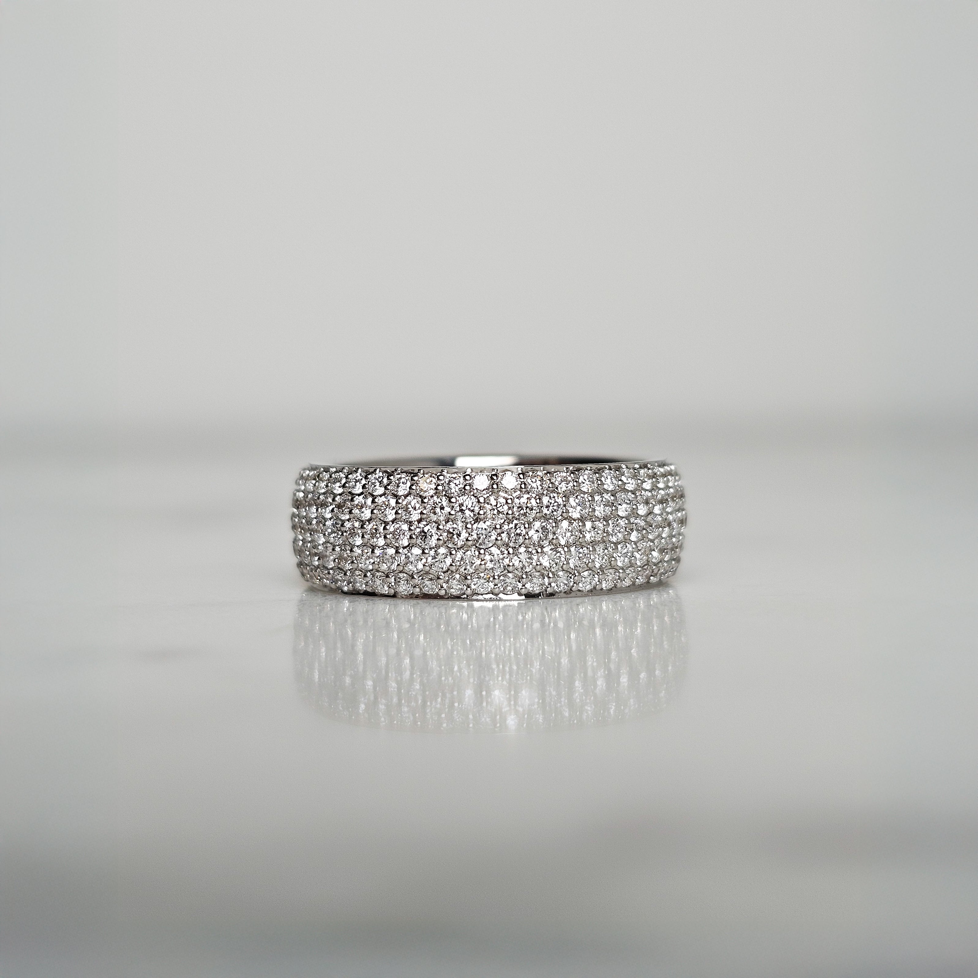 Honeycomb Pavé Diamond Eternity