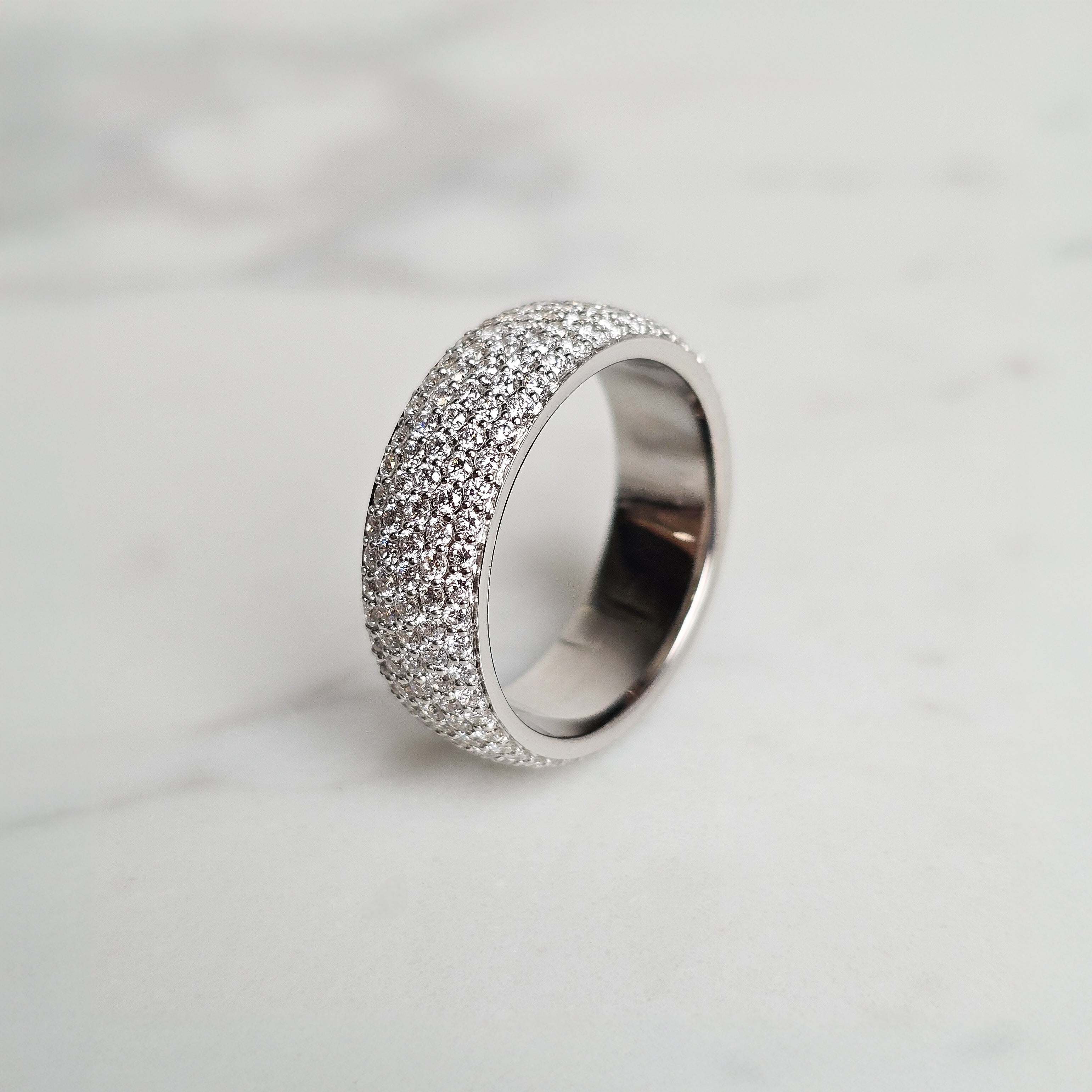 Honeycomb Pavé Diamond Eternity