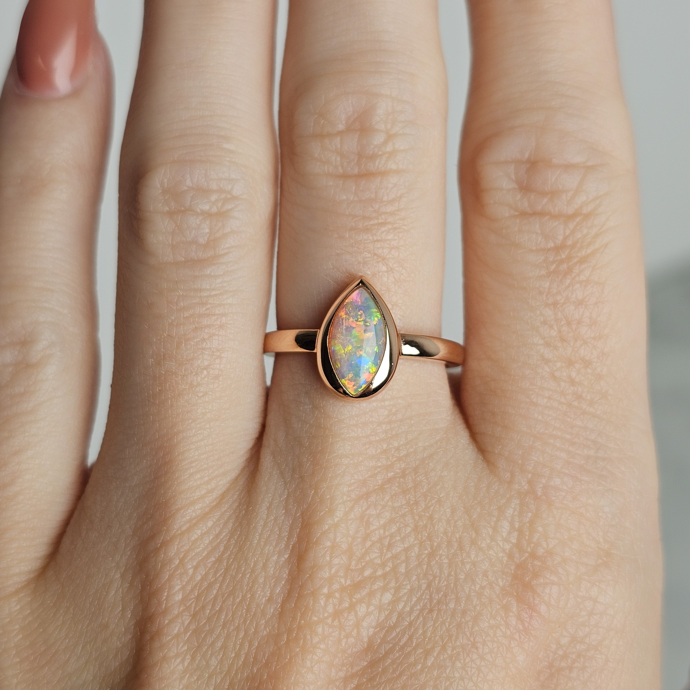 Marquise Opal Ring