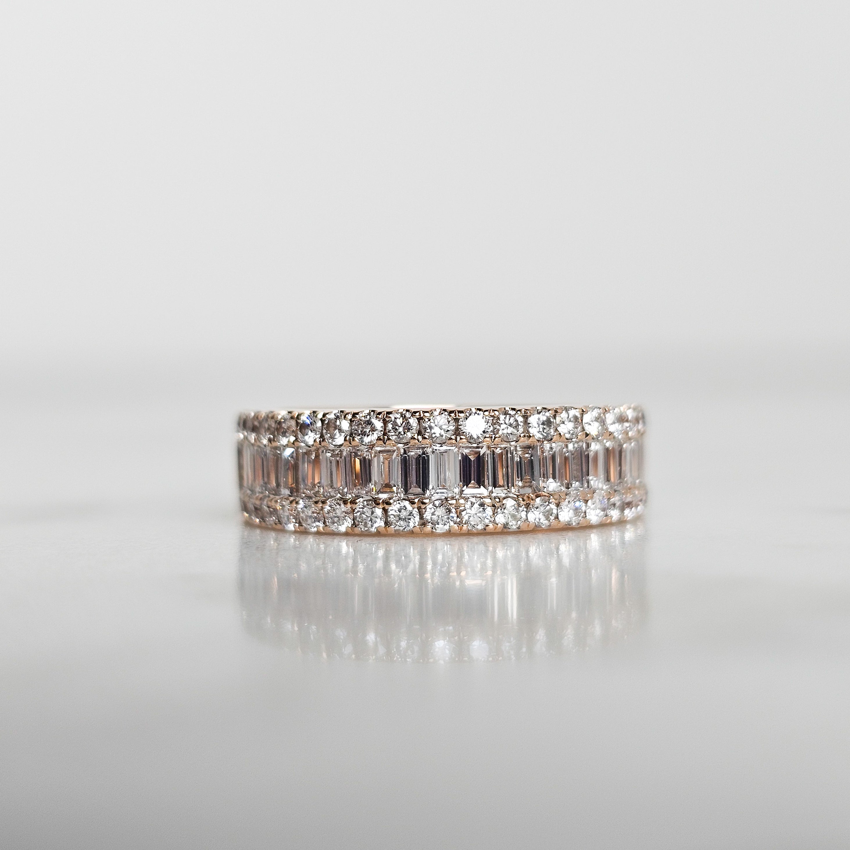 Baguette Diamond Ring - Rose Gold