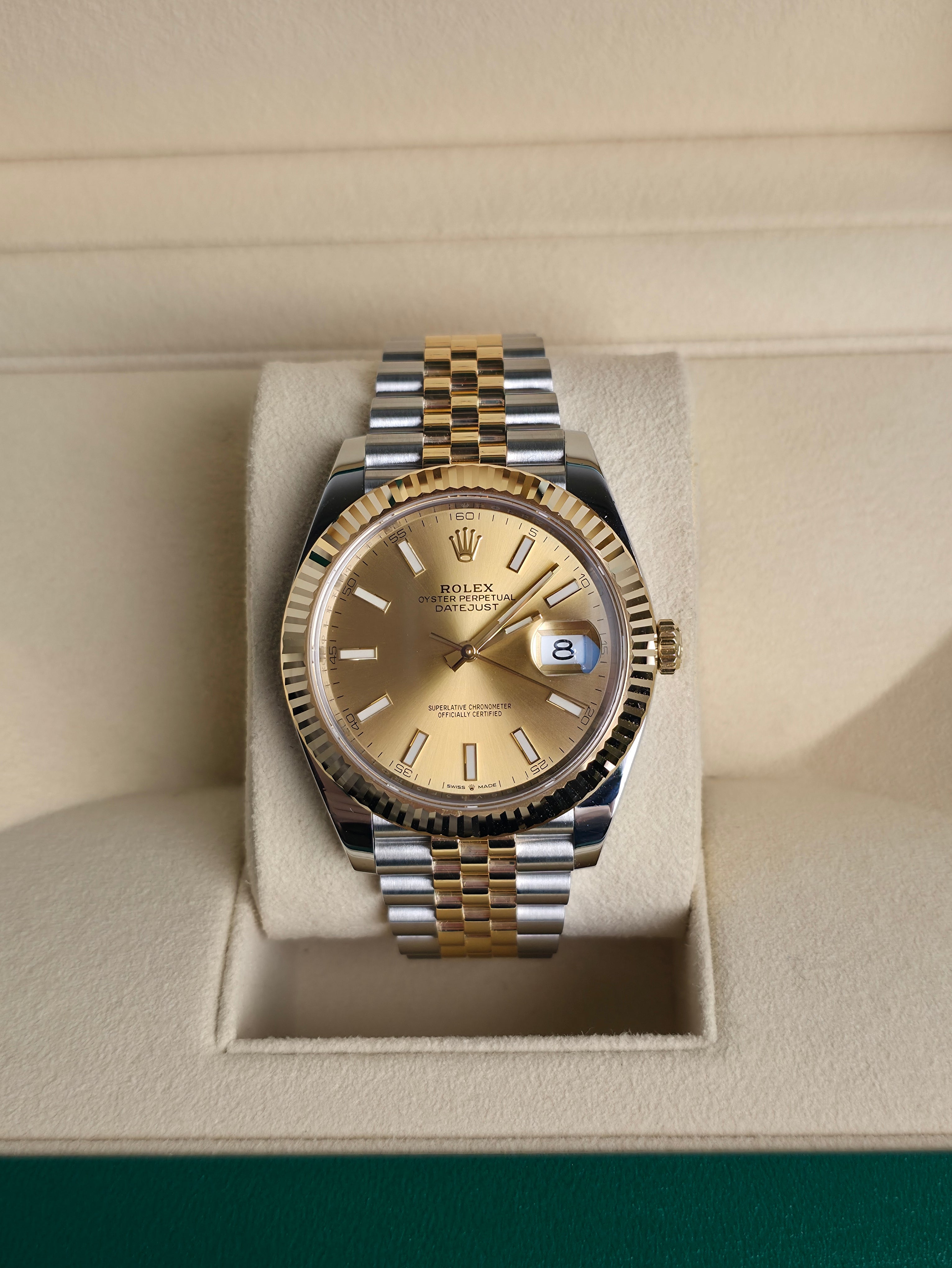 Rolex DateJust 41mm Two Tone 126333 Champagne