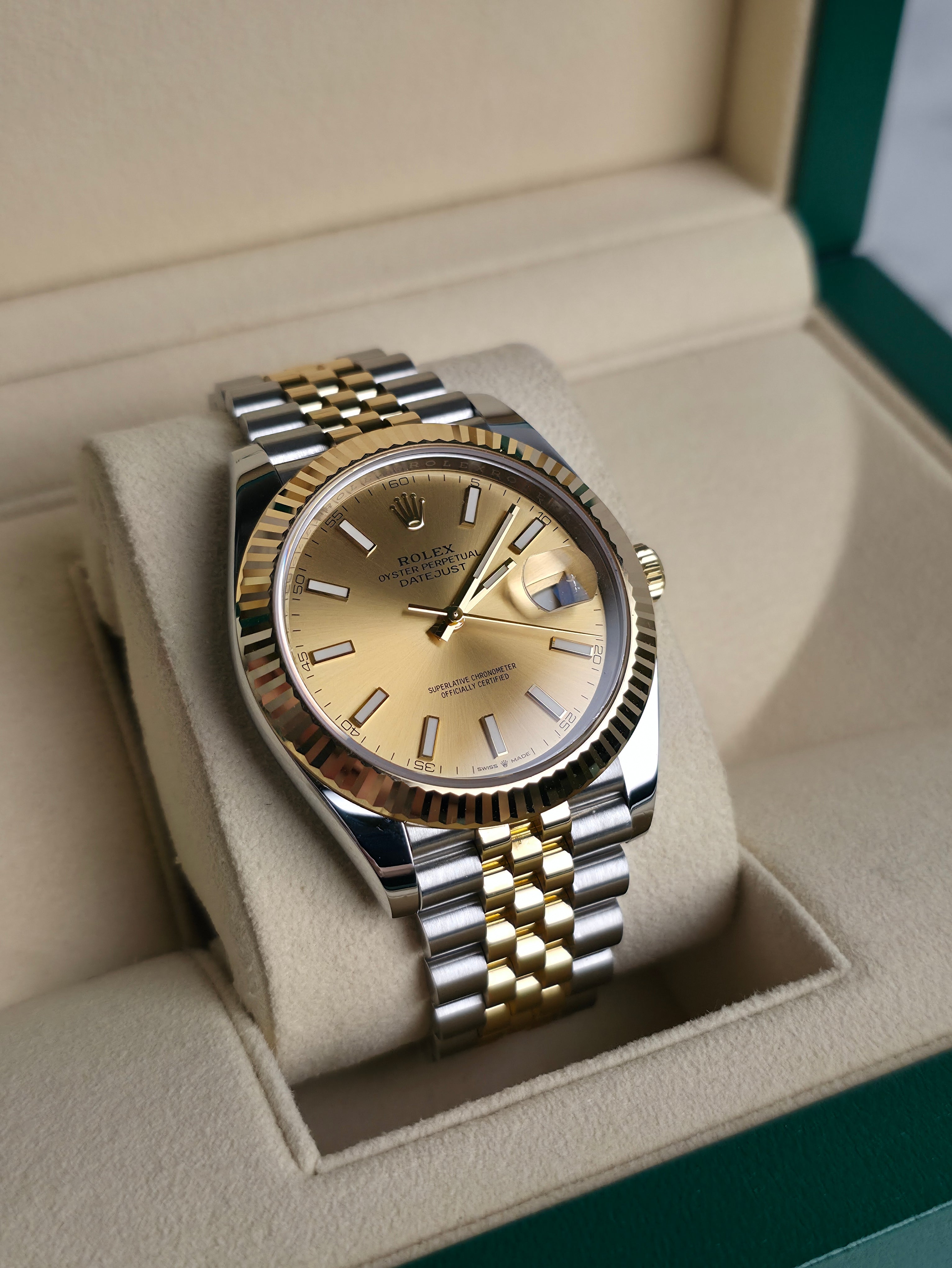 Rolex DateJust 41mm Two Tone 126333 Champagne