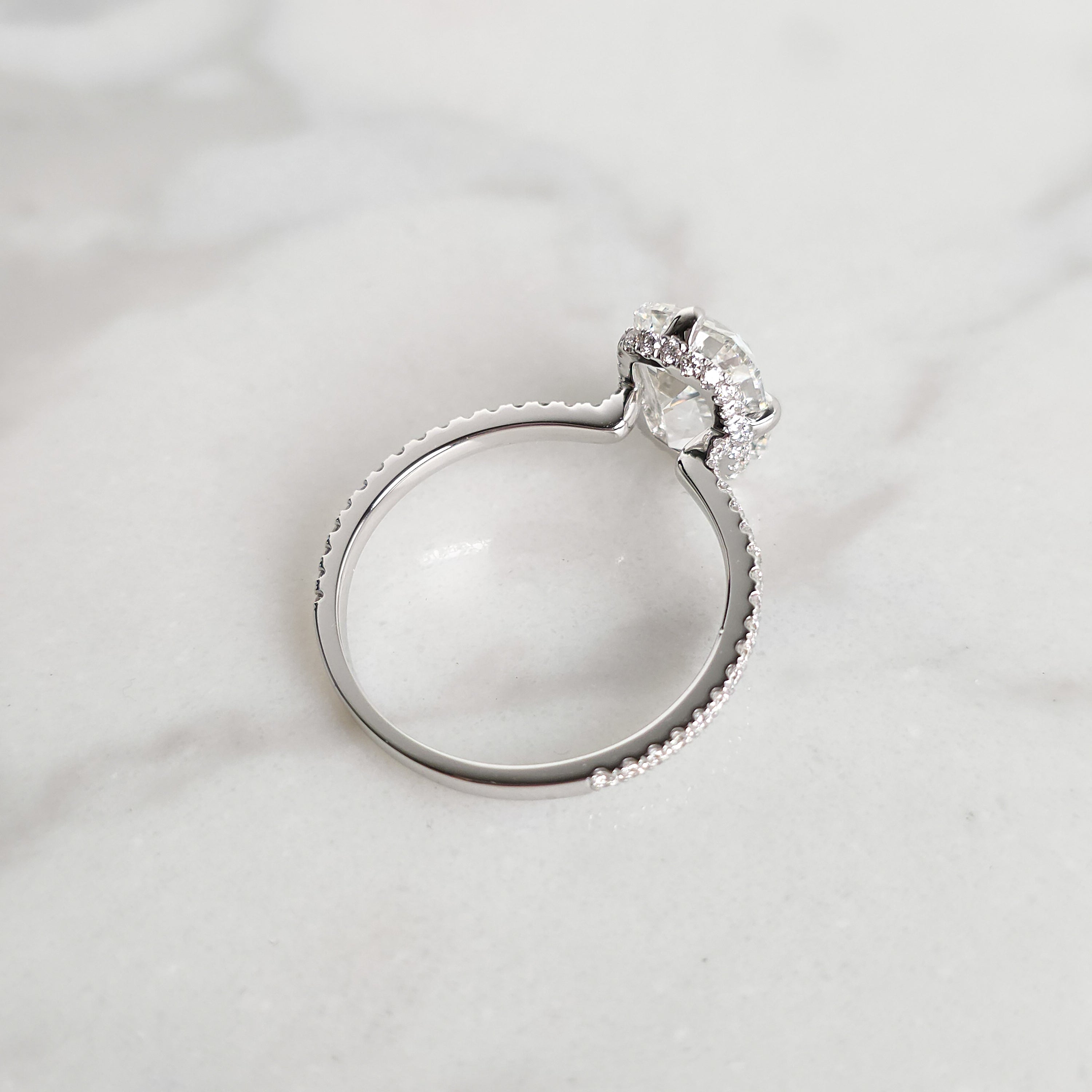 Old Mine Cushion Cut Engagement Ring - 3.00ct